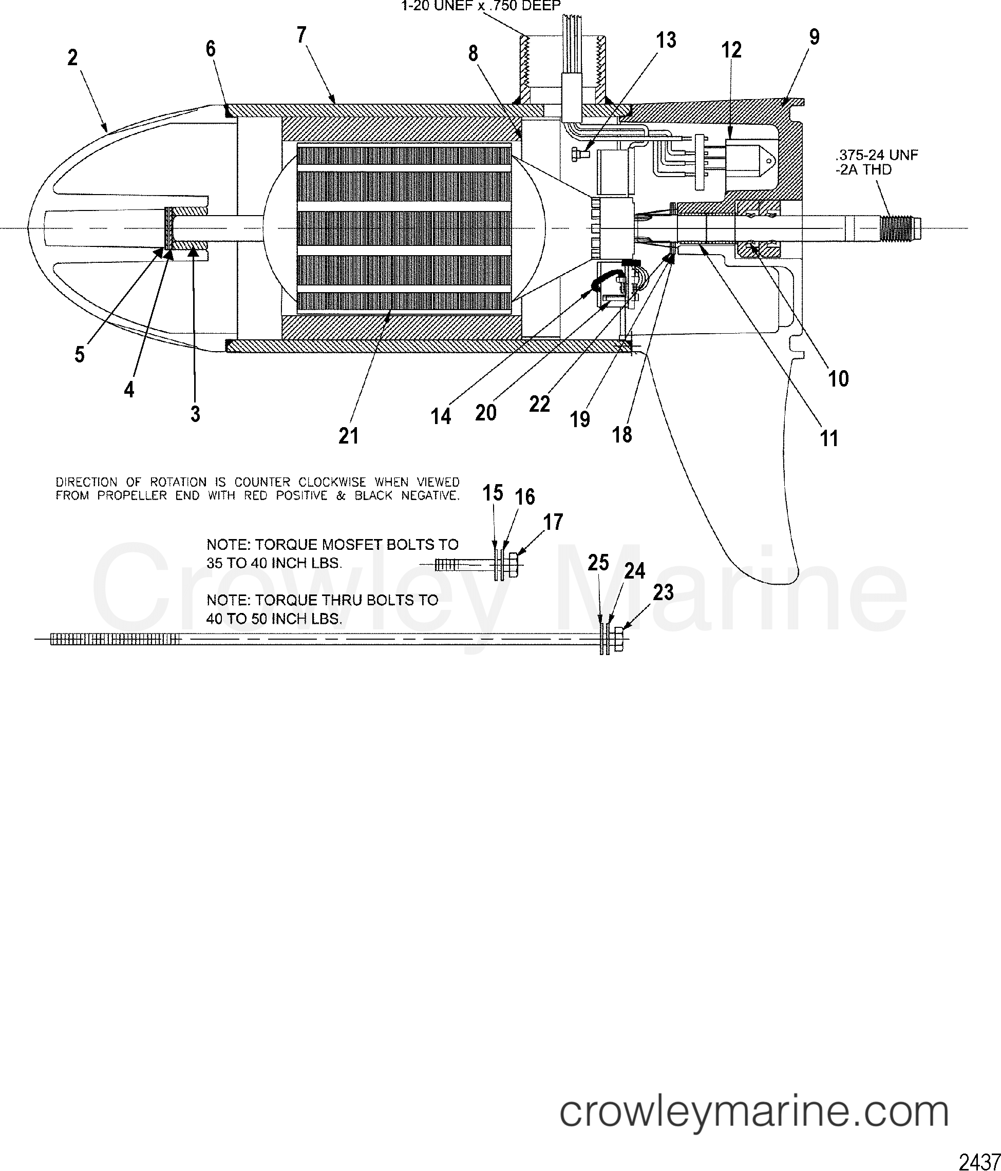 LOWER UNIT ASSEMBLY(50 VARIABLE) (MTM397032) 2002 Electric