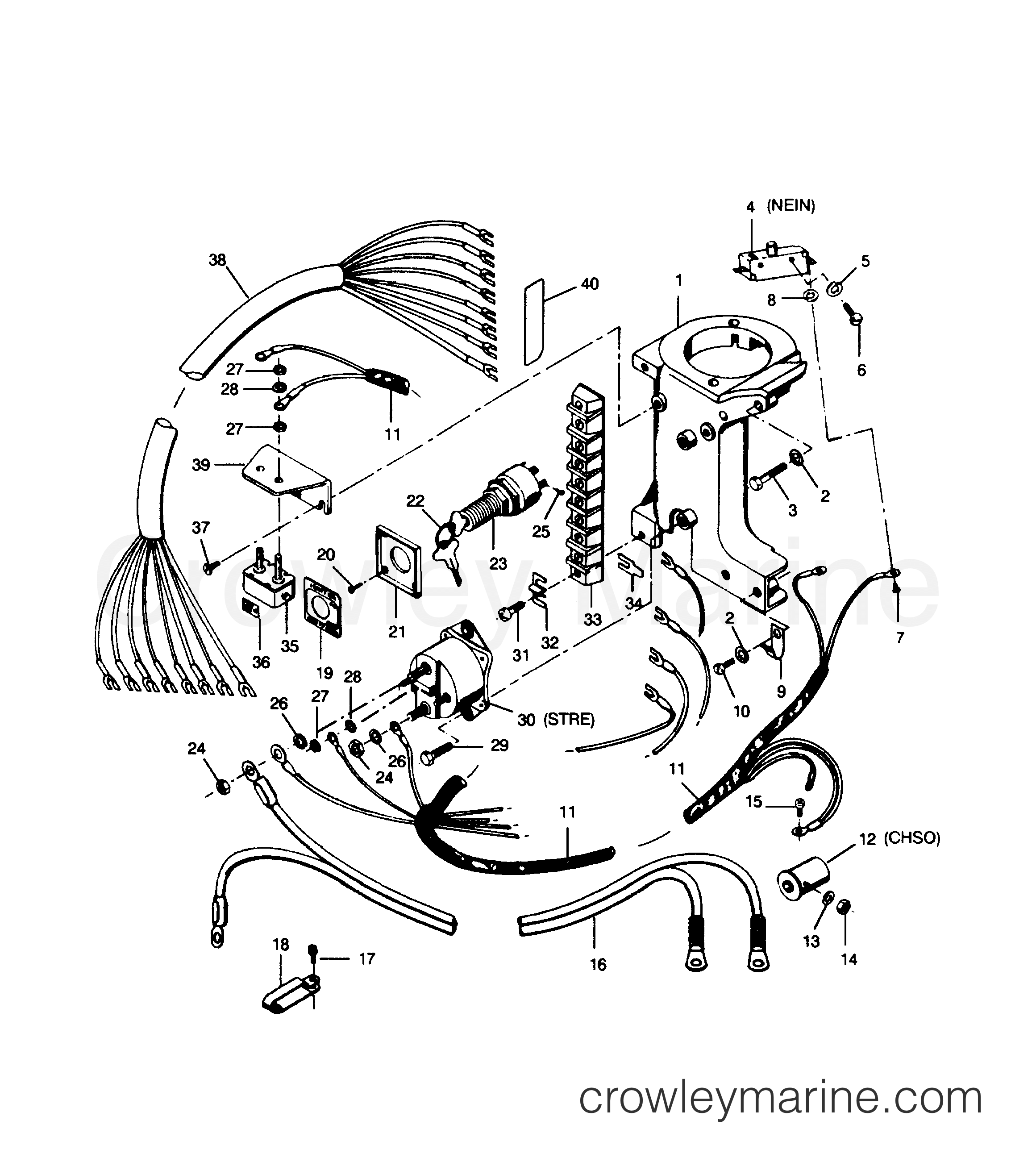 1991 Outboard 35 - H0353F91A [A] - ELECTRICAL COMPONENTS