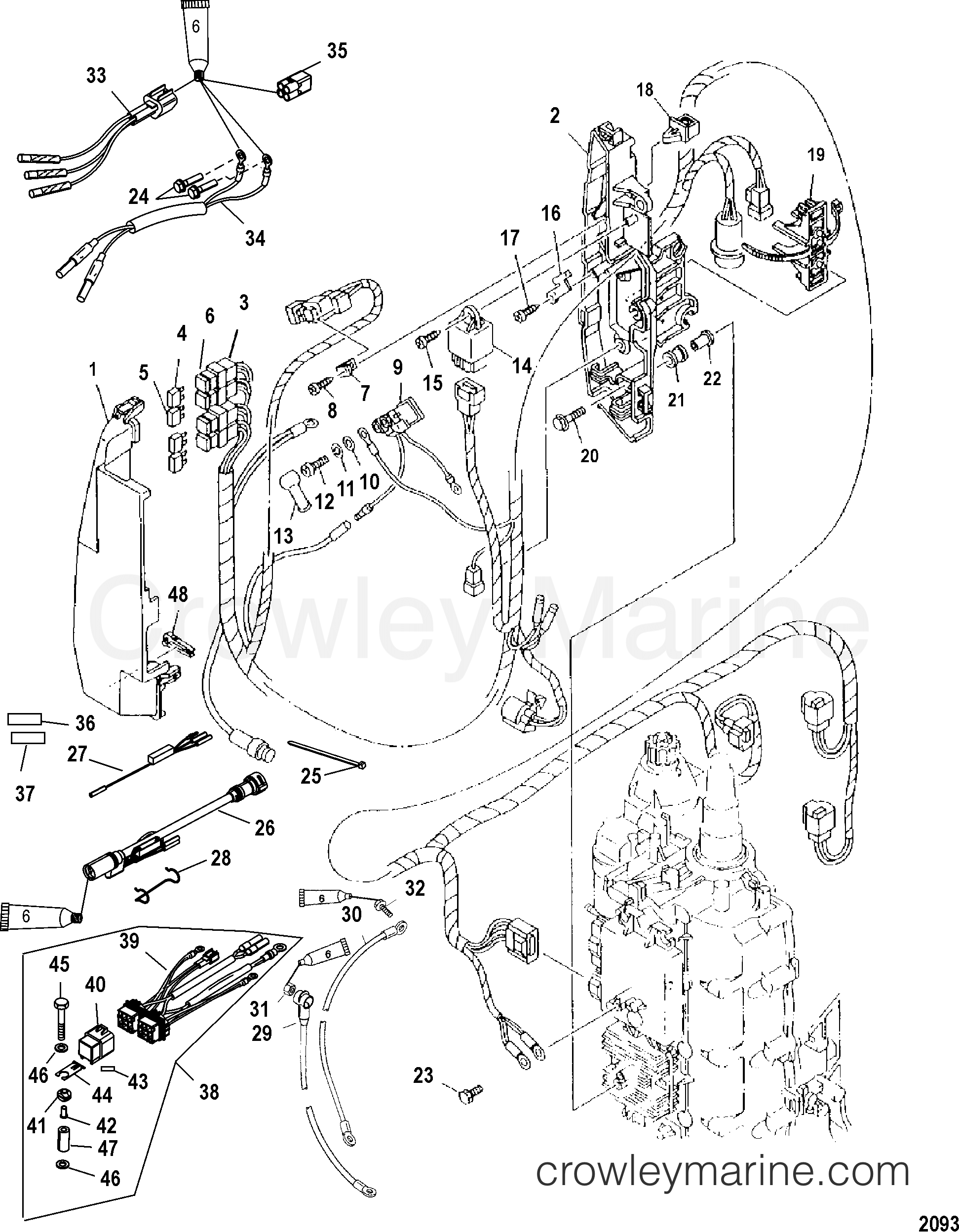 2004 Outboard 115EFI [ELPT 4] - 7115F13RD - ELECTRICAL COMPONENTS