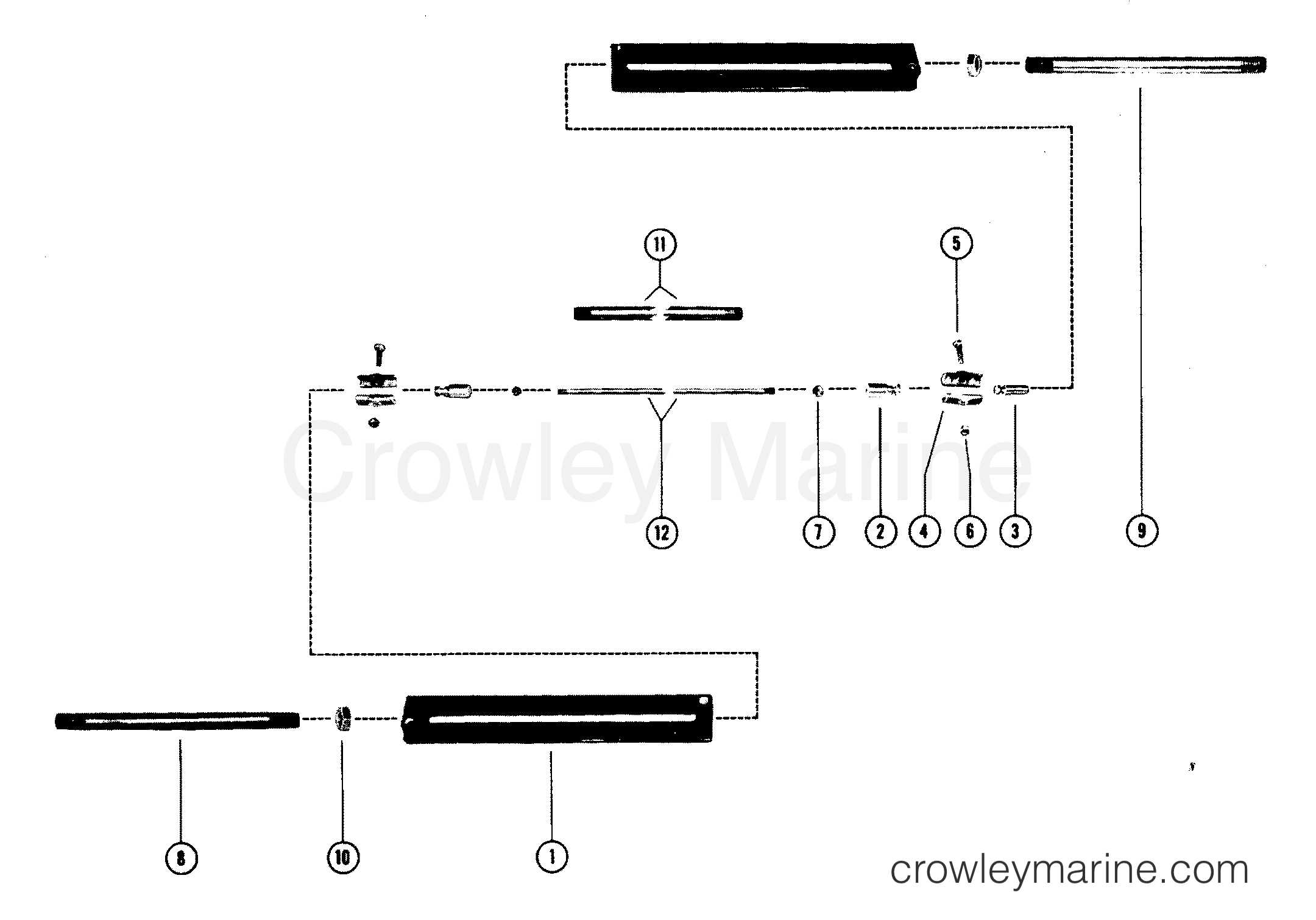RLDEGUIDE EXTENSION KIT Various Years Rigging Power Steering/Tiller