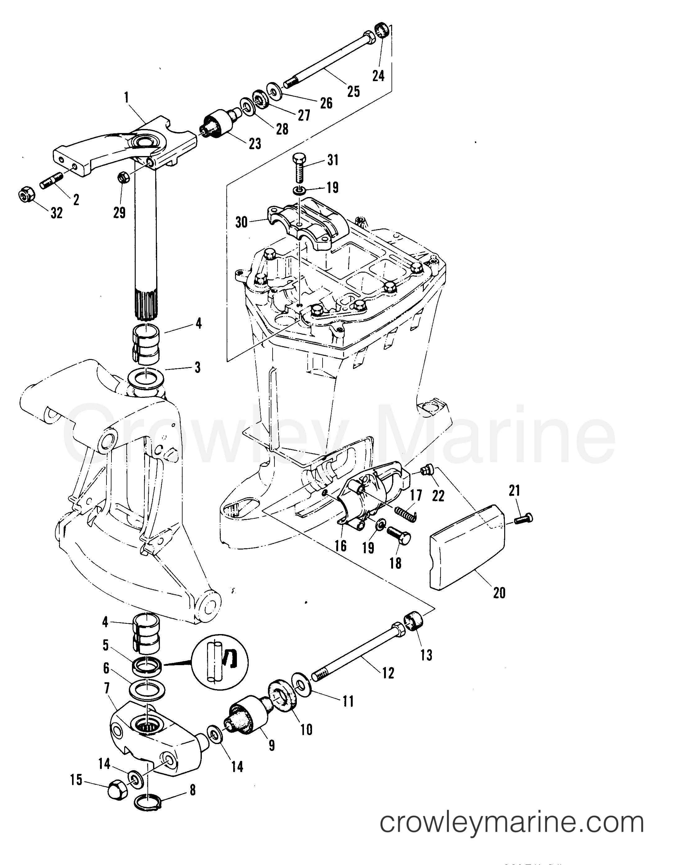 1981 Outboard 48 [ML] - 7048321 - MOUNTING SYSTEM