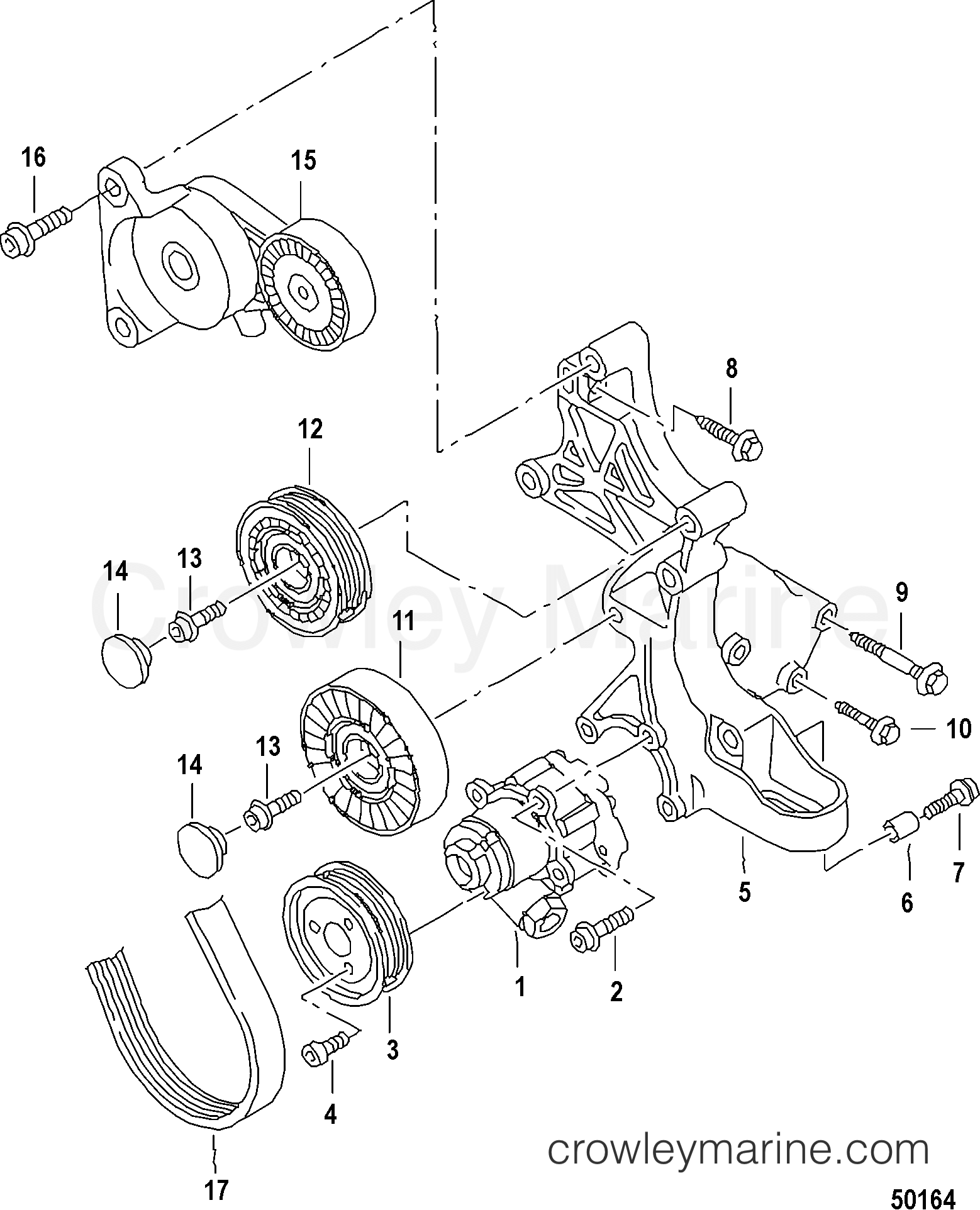 2012 Inboard Engine 2.5L TDI - 3D250014D - HYDRAULIC PUMP