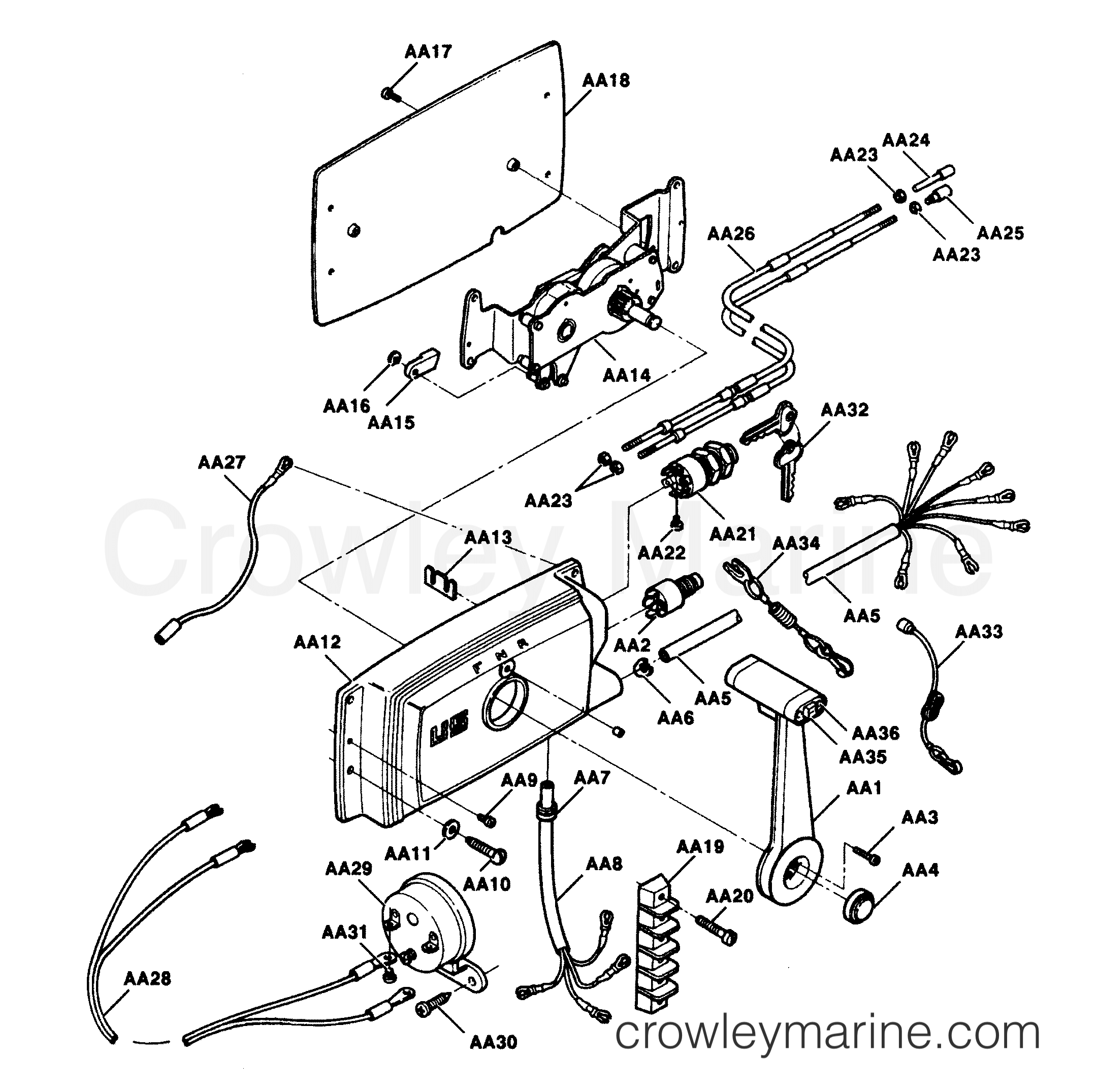 1991 Outboard 50 - 507A91Z [Force] - REMOTE CONTROL
