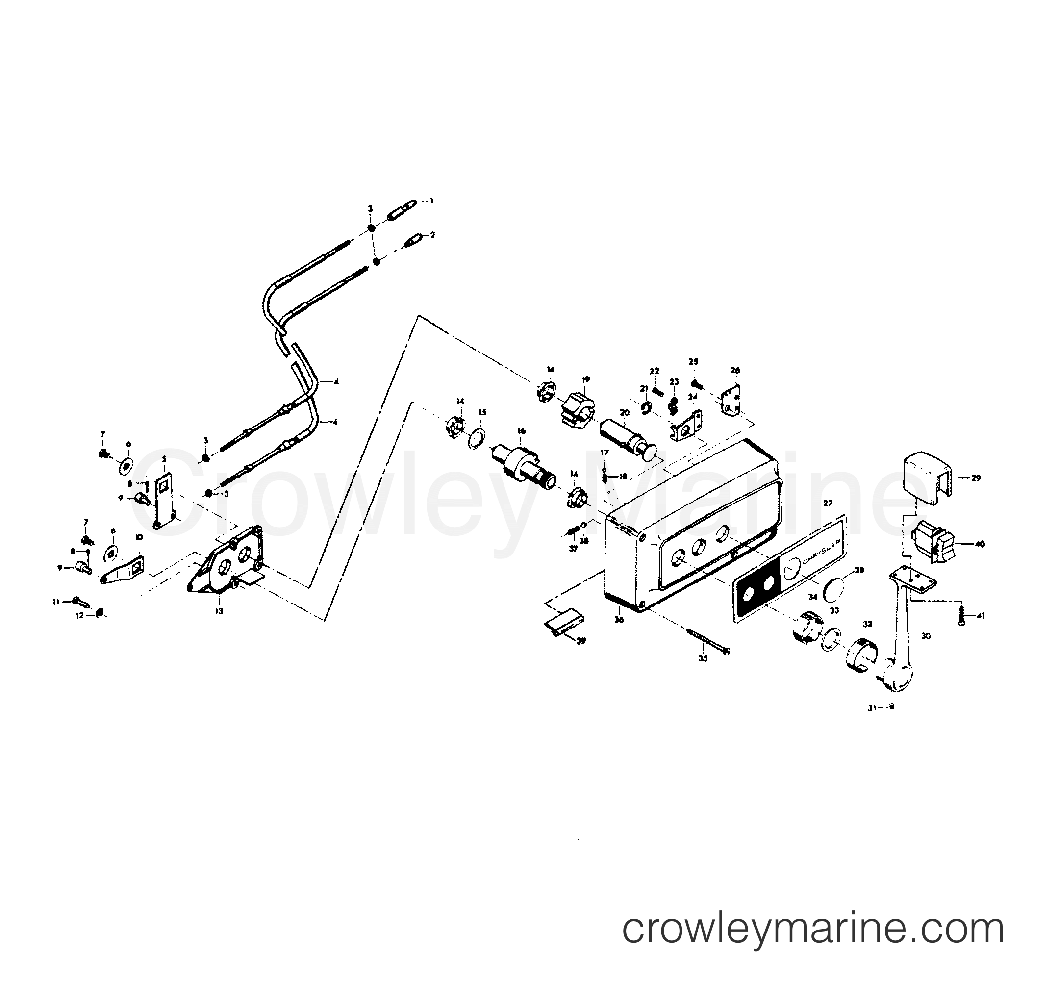 1979 Outboard 75 - H0750H79A - REMOTE CONTROL