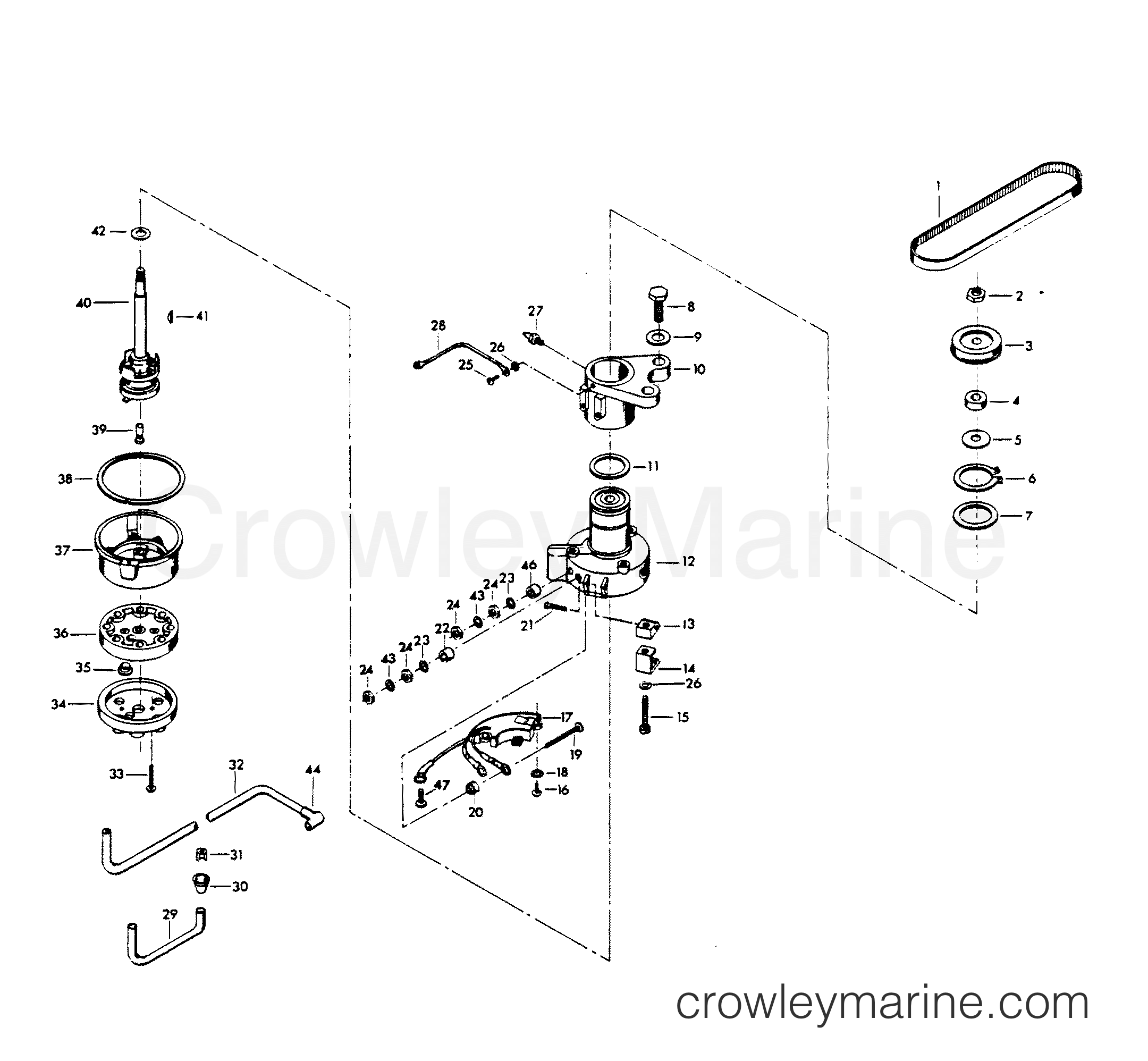 1980 Outboard 85 - H0850H80A - DISTRIBUTOR