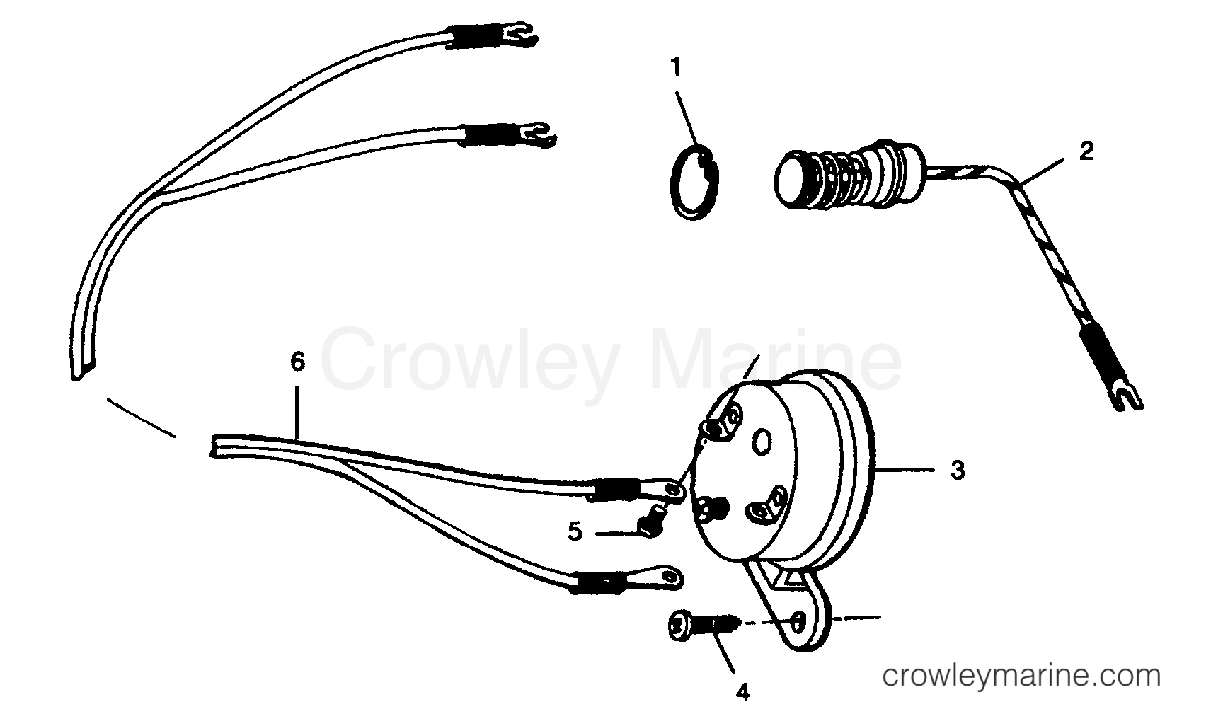 1989 Outboard 25 - 256F9B [Force] - OVERHEAT BUZZER