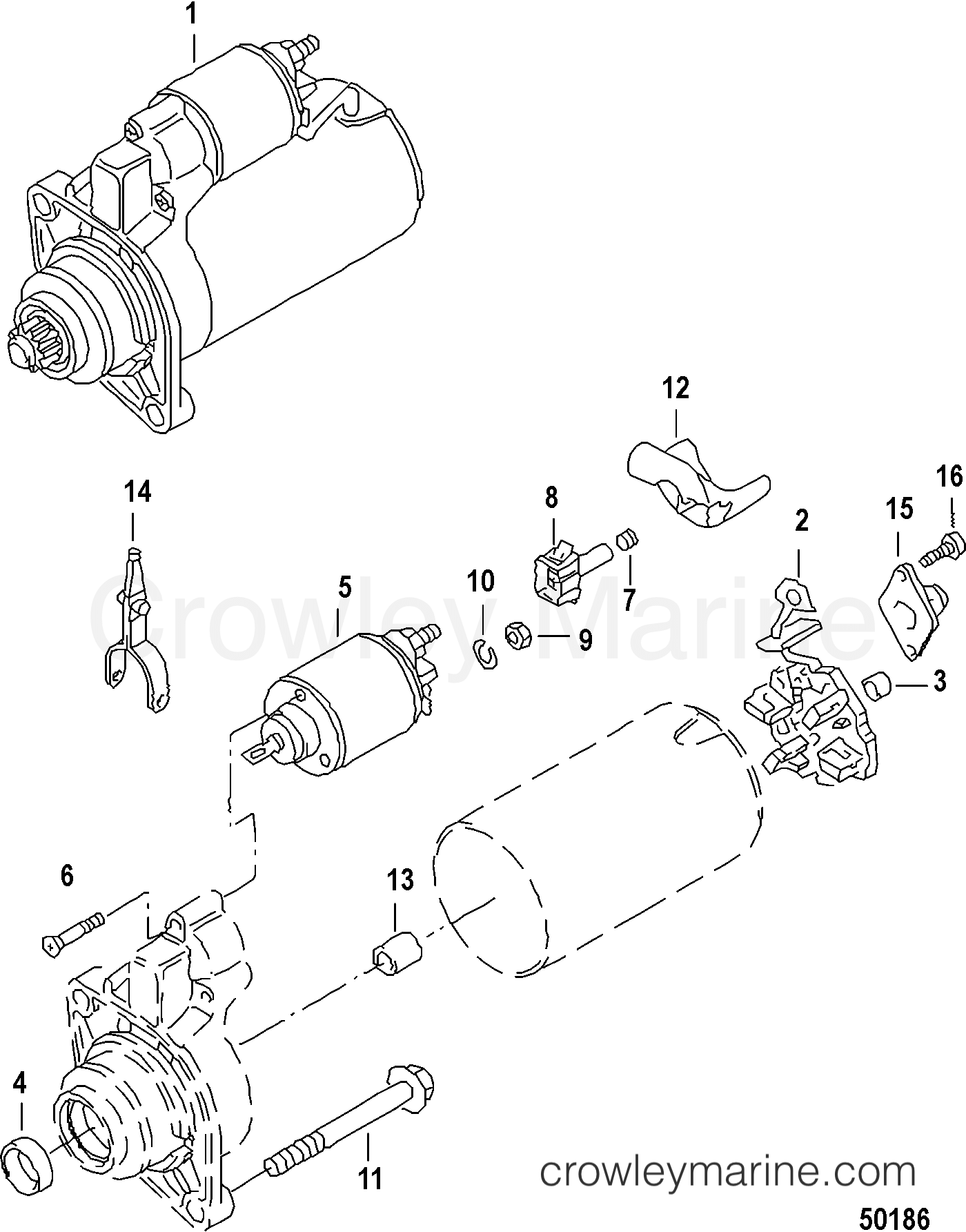 2012 Inboard Engine 3.0L TDI - 3D300010D - STARTER COMPONENTS