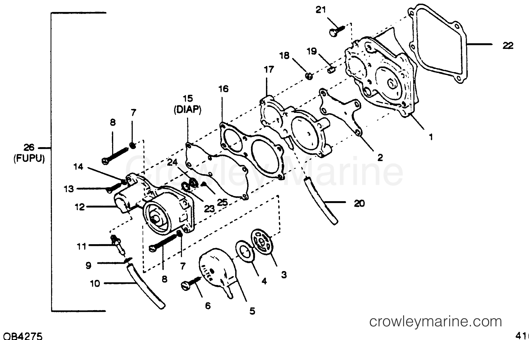 1989 Outboard 50 - 507A9B [Force] - FUEL PUMP
