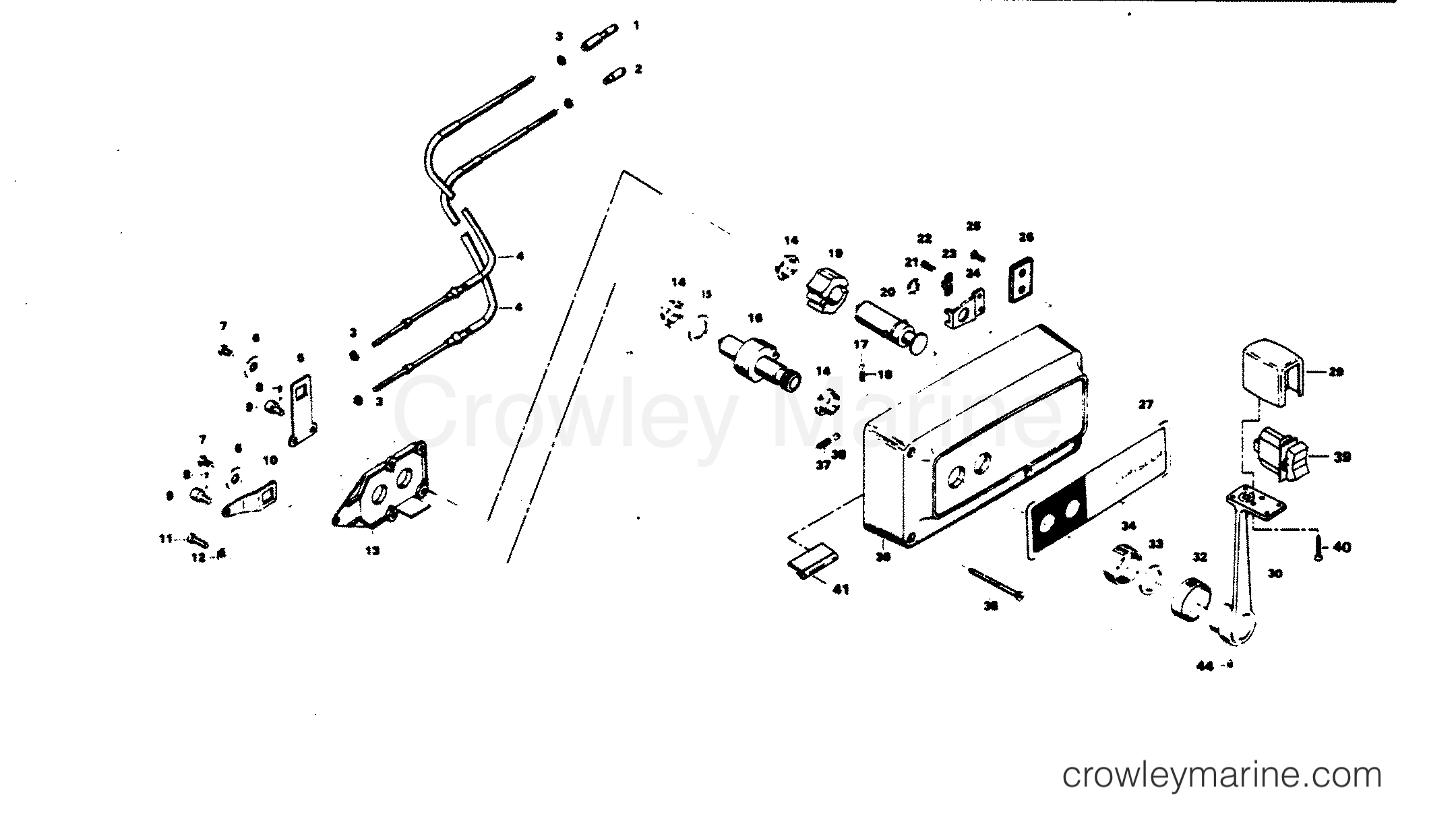 1983 Outboard 140 - H1408H83E - REMOTE CONTROL