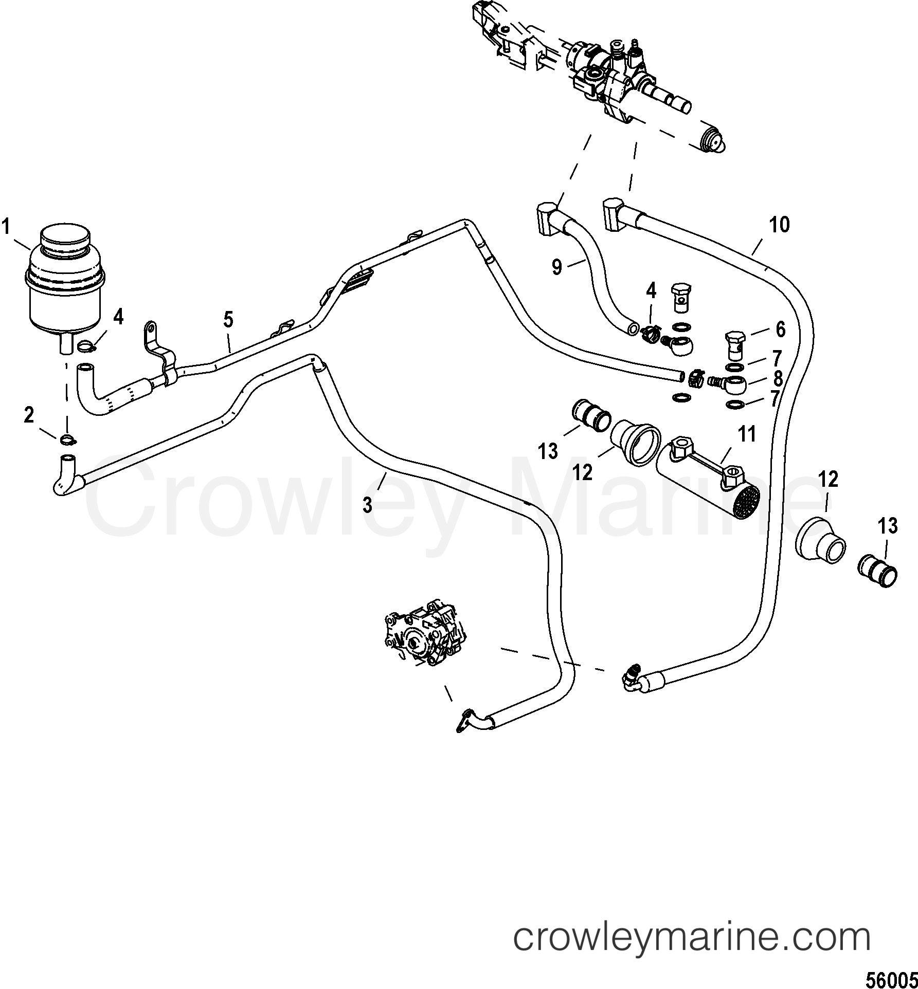 2014 Inboard Engine 3.0L TDI - 3D300110D - STEERING