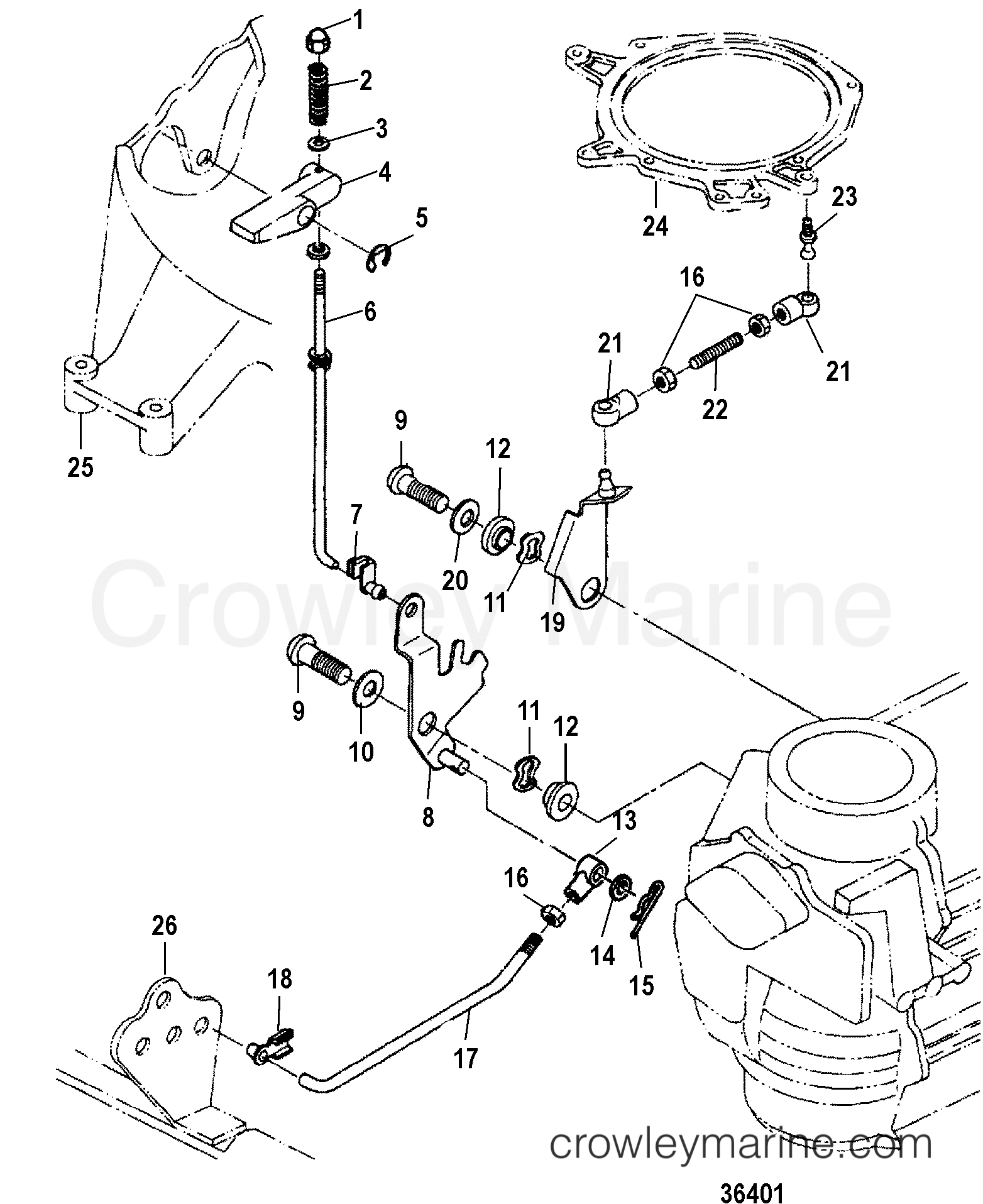 2001 Outboard 30 [EL] - 7030312KL - STARTER LOCK