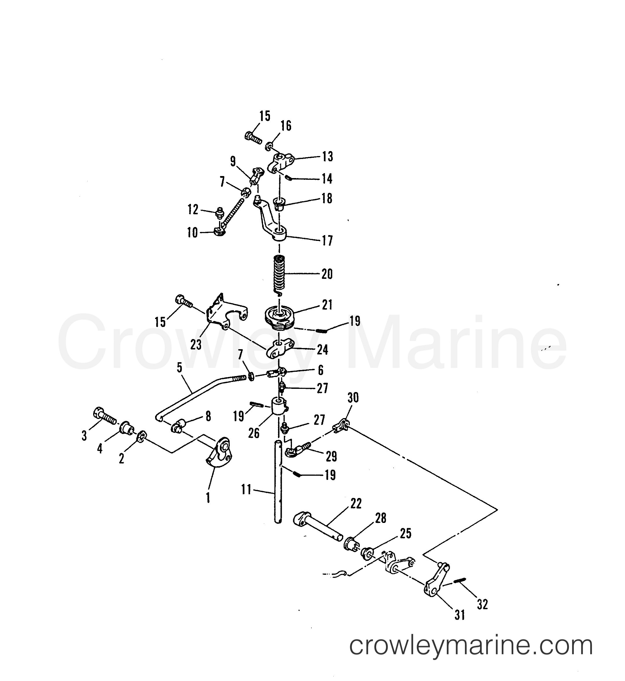1986 Outboard 40 [ELO] - 7040716 - THROTTLE CONTROL