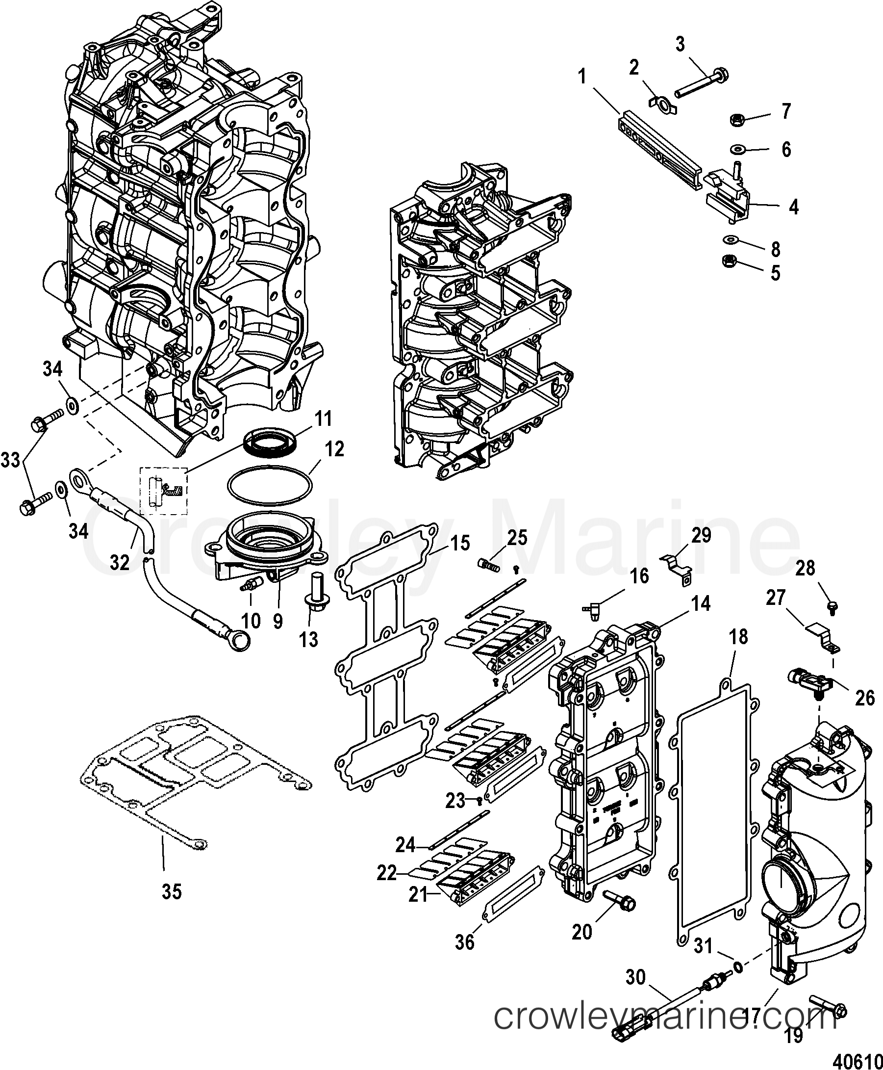 REED BLOCK - 2006 Outboard 115DFI [L PROXS] 1115P73EY | Crowley Marine
