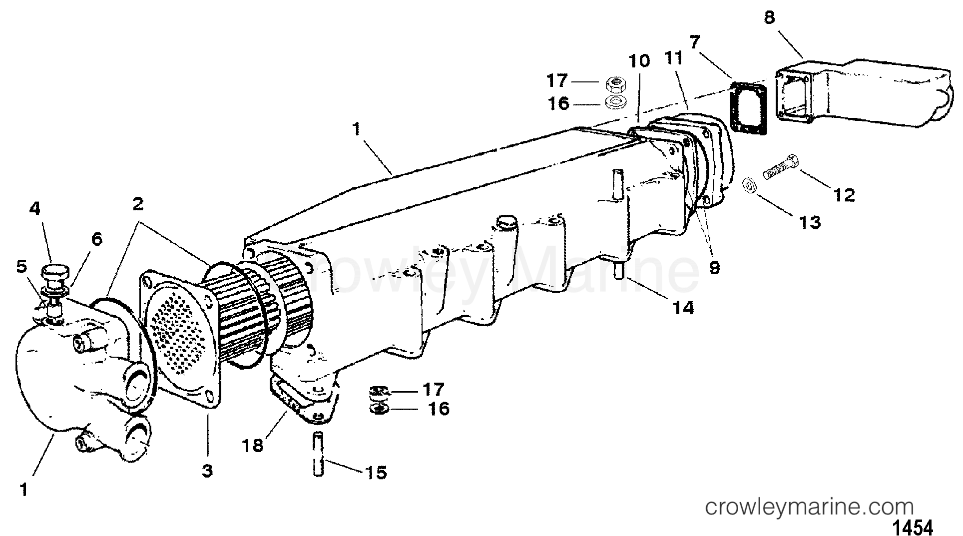 1998 Inboard Engine 642D [--] - 3C684BDLD - AIR COOLER