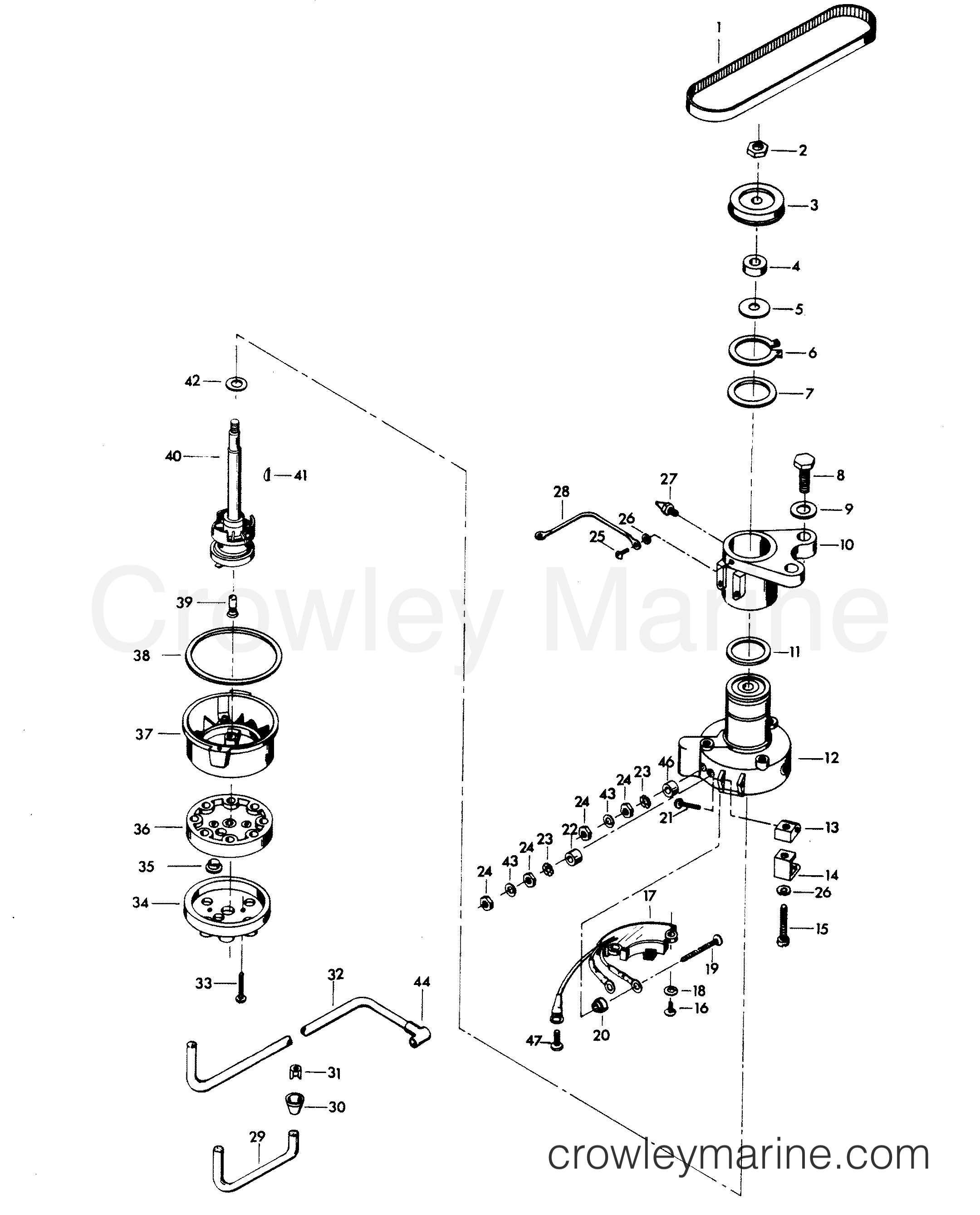 1979 Outboard 115 - H1150H79A - DISTRIBUTOR