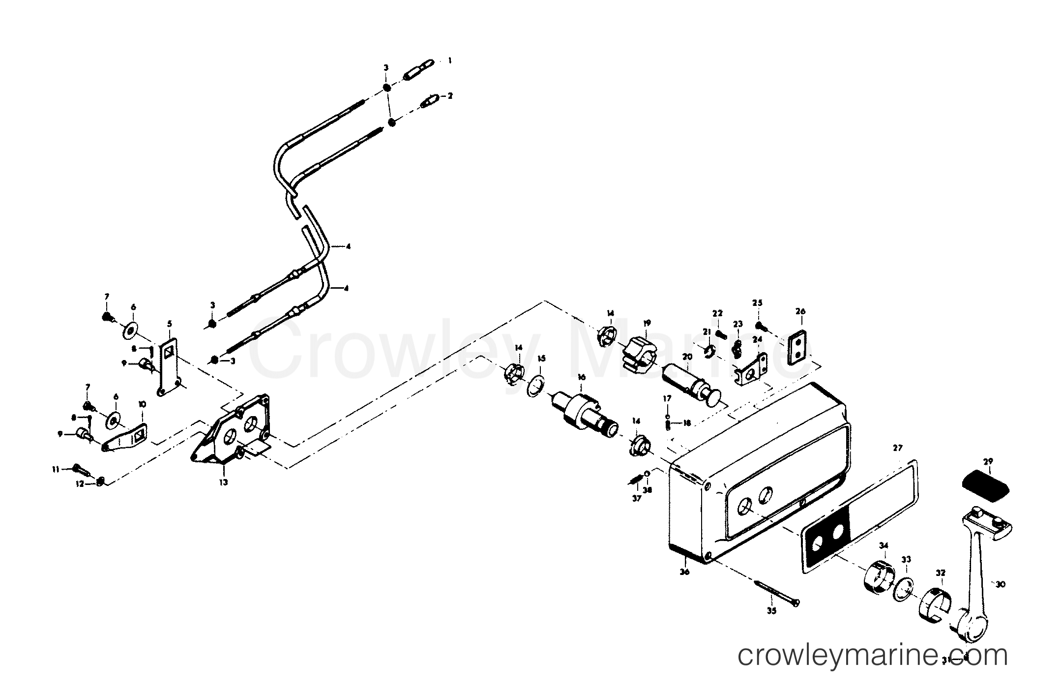 1985 Outboard 85 - 856XC5L [Force] - REMOTE CONTROL