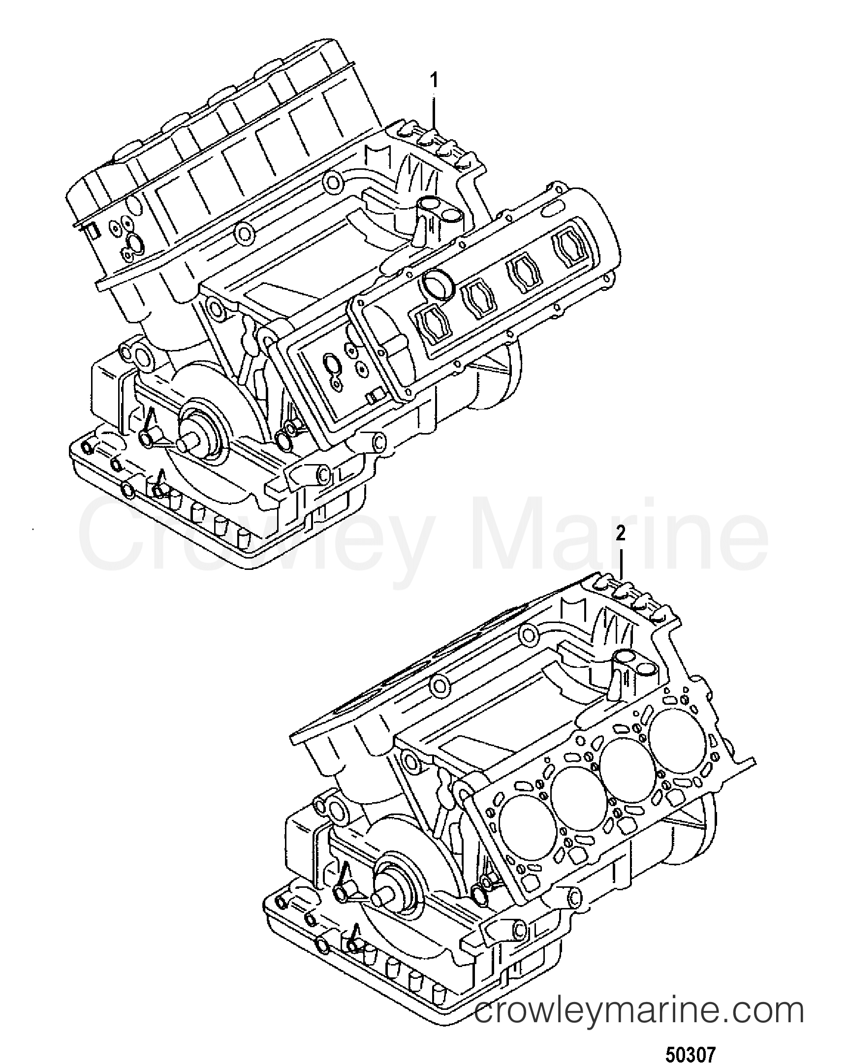 2012 Inboard Engine 4.2L TDI - 3D420002D - BASE ENGINE