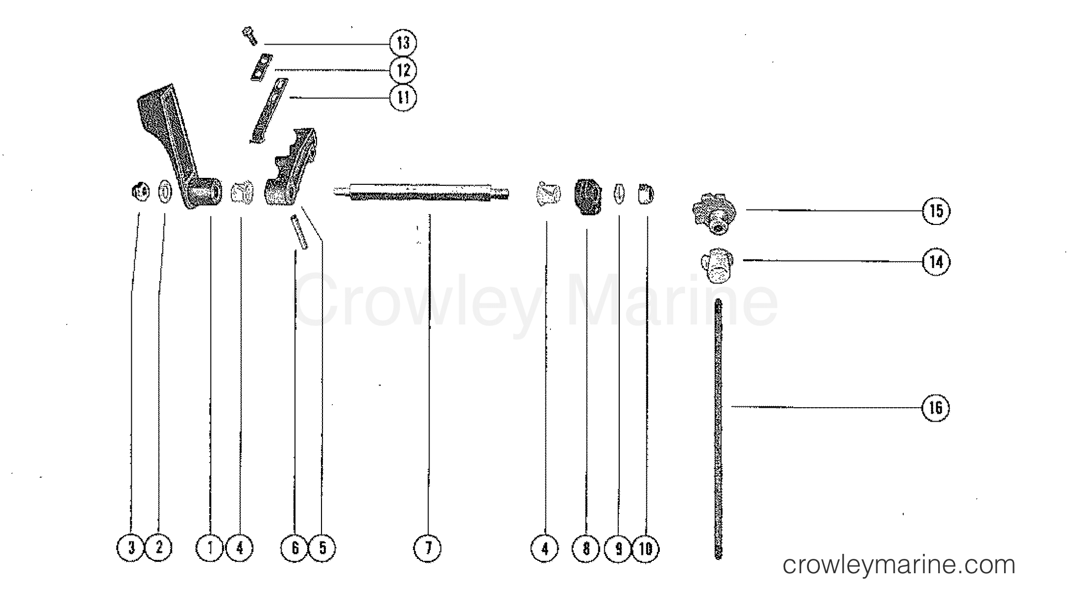 1978 Outboard 9.8 [ML] - 1010228 - SHIFT CONTROL LINKAGE