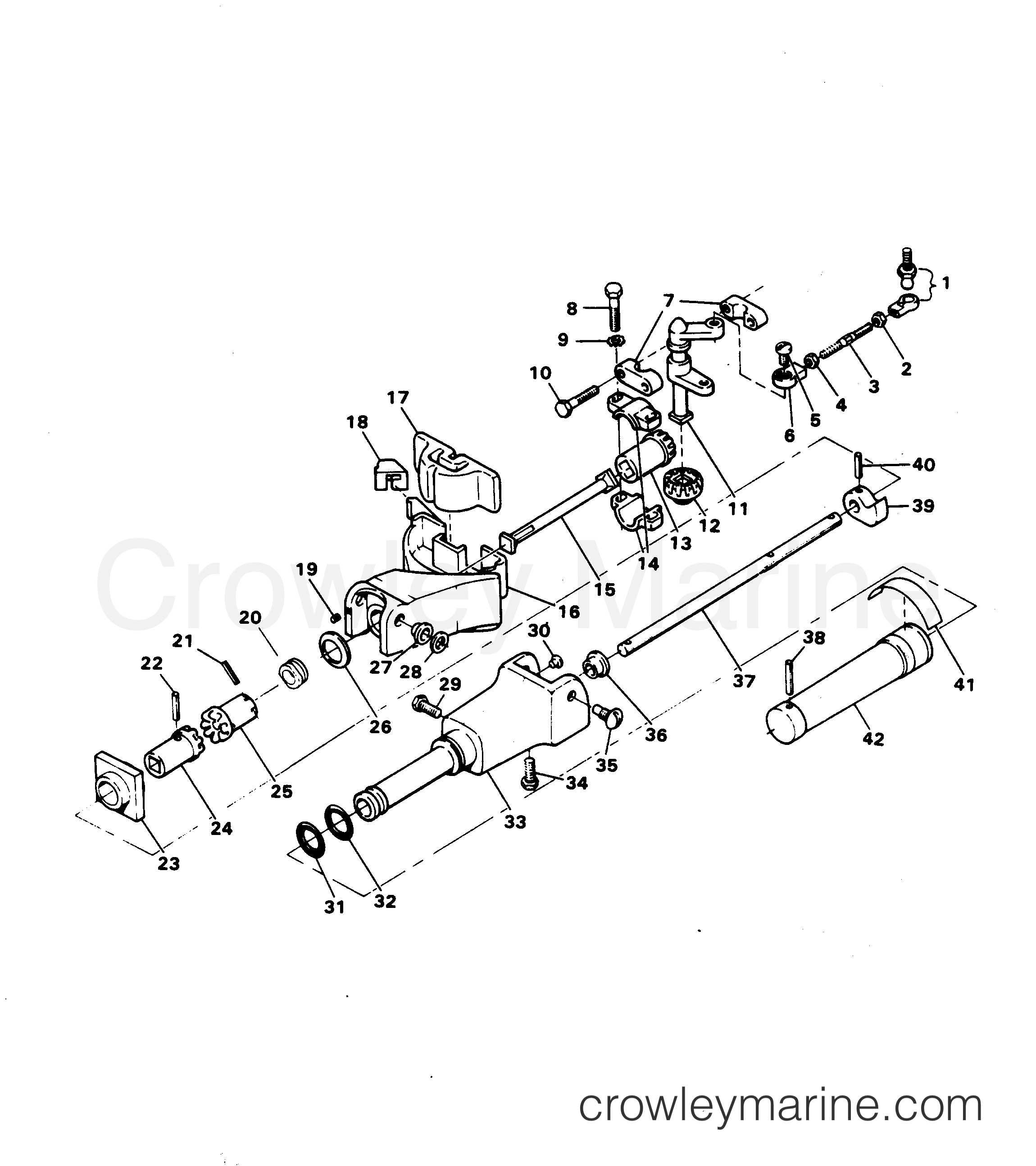 1985 Outboard 7.5 - 72F5A [Force] - STEERING ARM