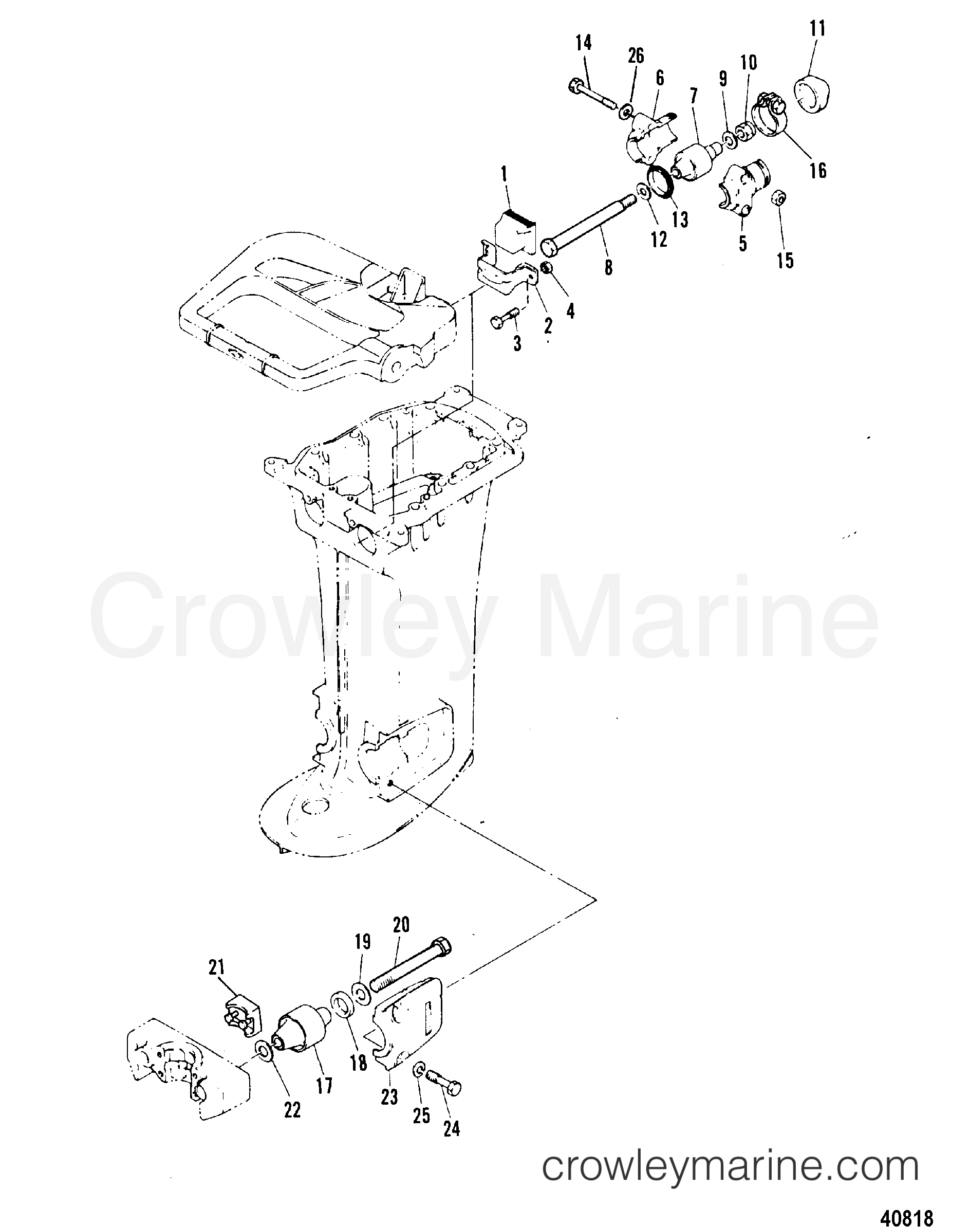 1992 Outboard 40 [ML] - 7040217AW - MOUNTING SYSTEM
