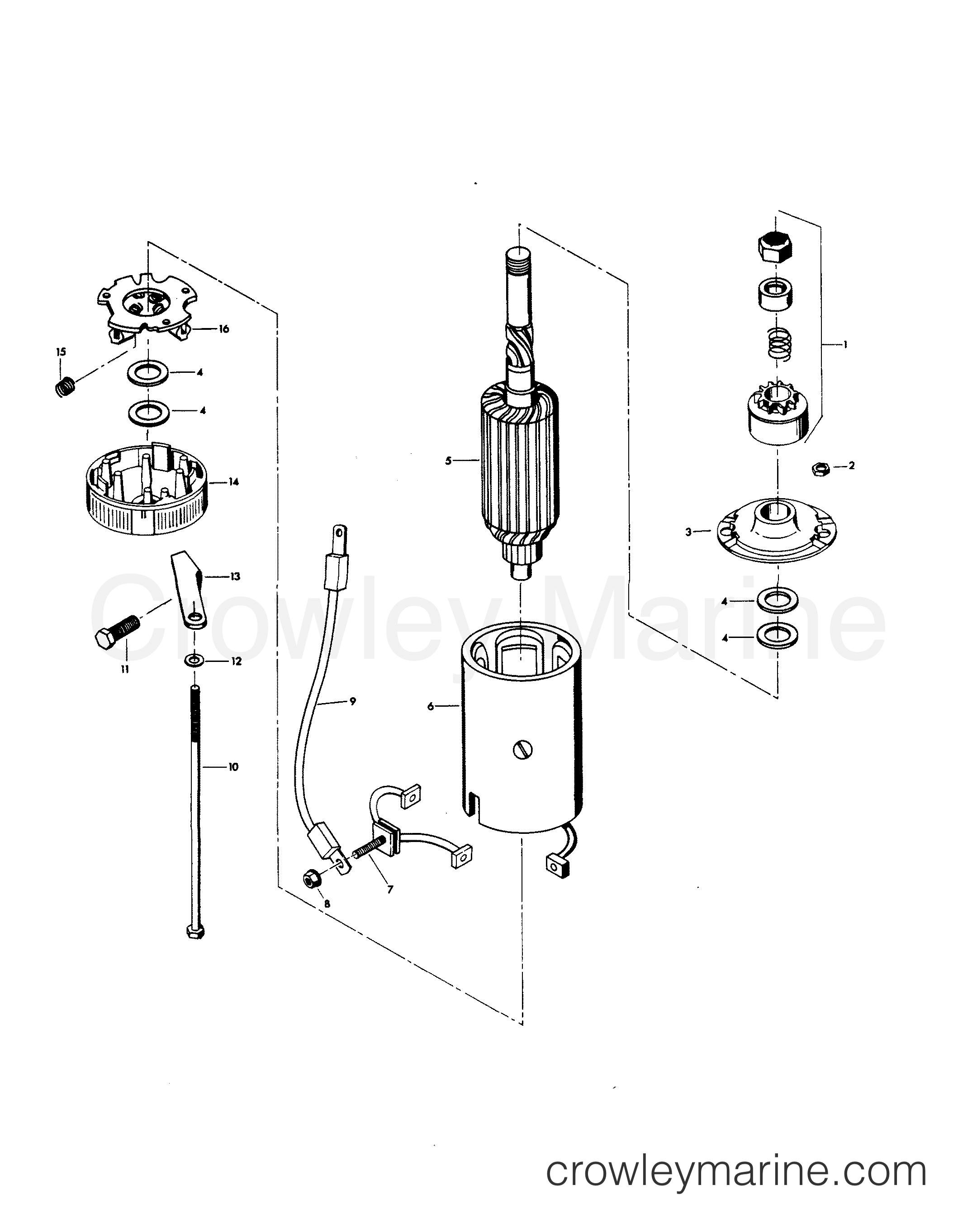 1980 Outboard 115 - H1158H80D - STARTER