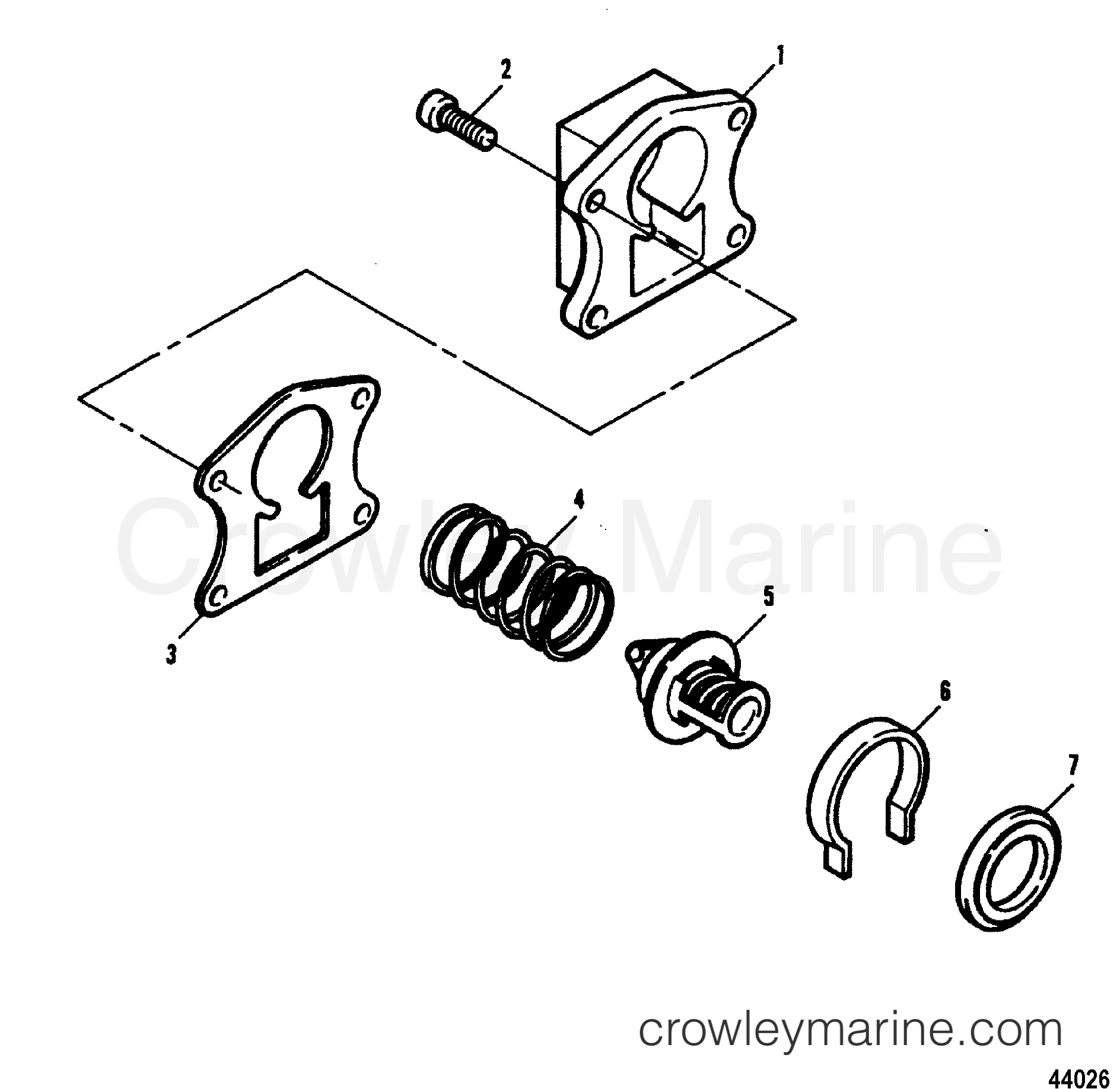 1991 Outboard 90 - H0906E91E [E] - THERMOSTAT