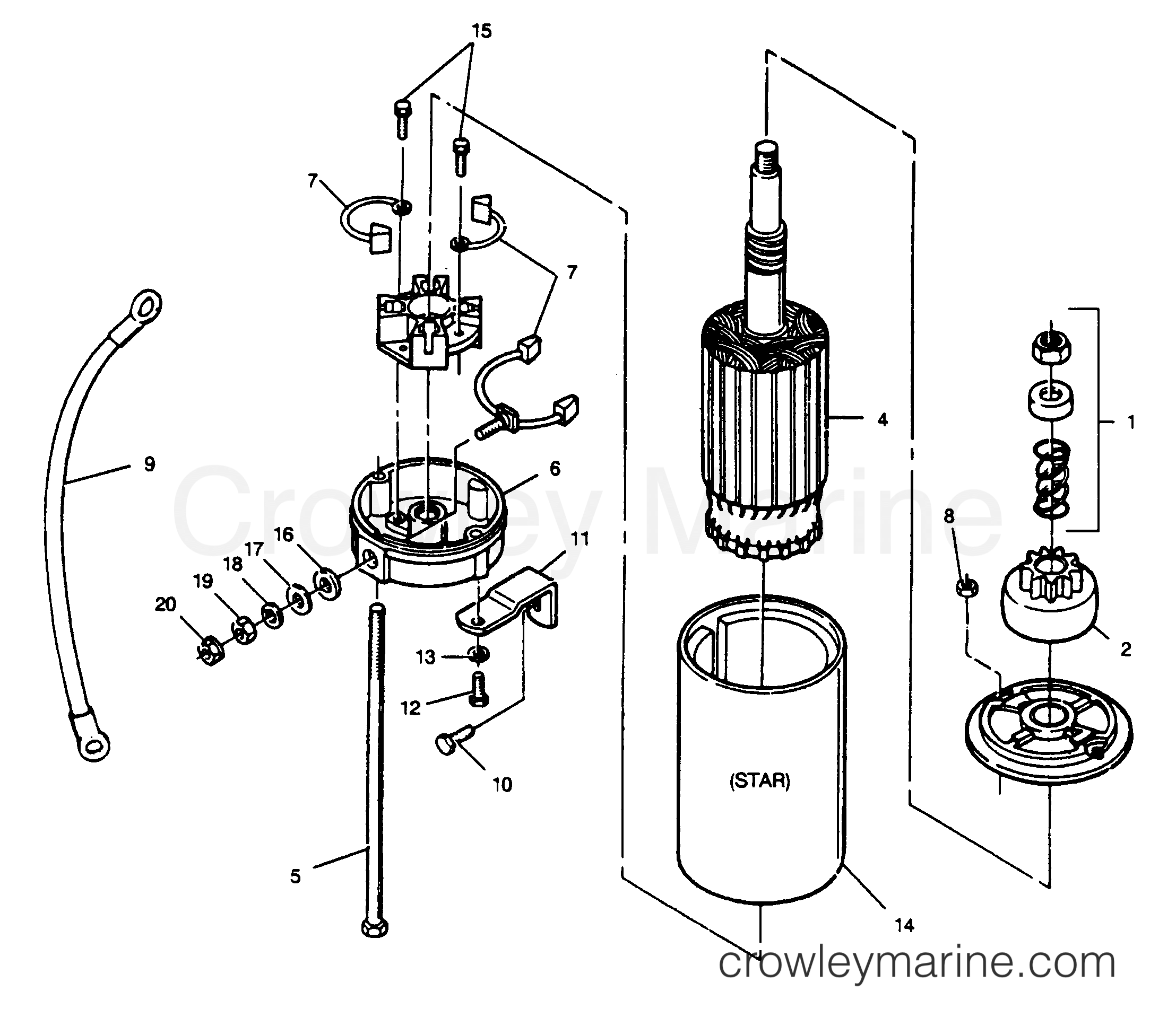 1989 Outboard 85 - 856Y9D [Force] - STARTER