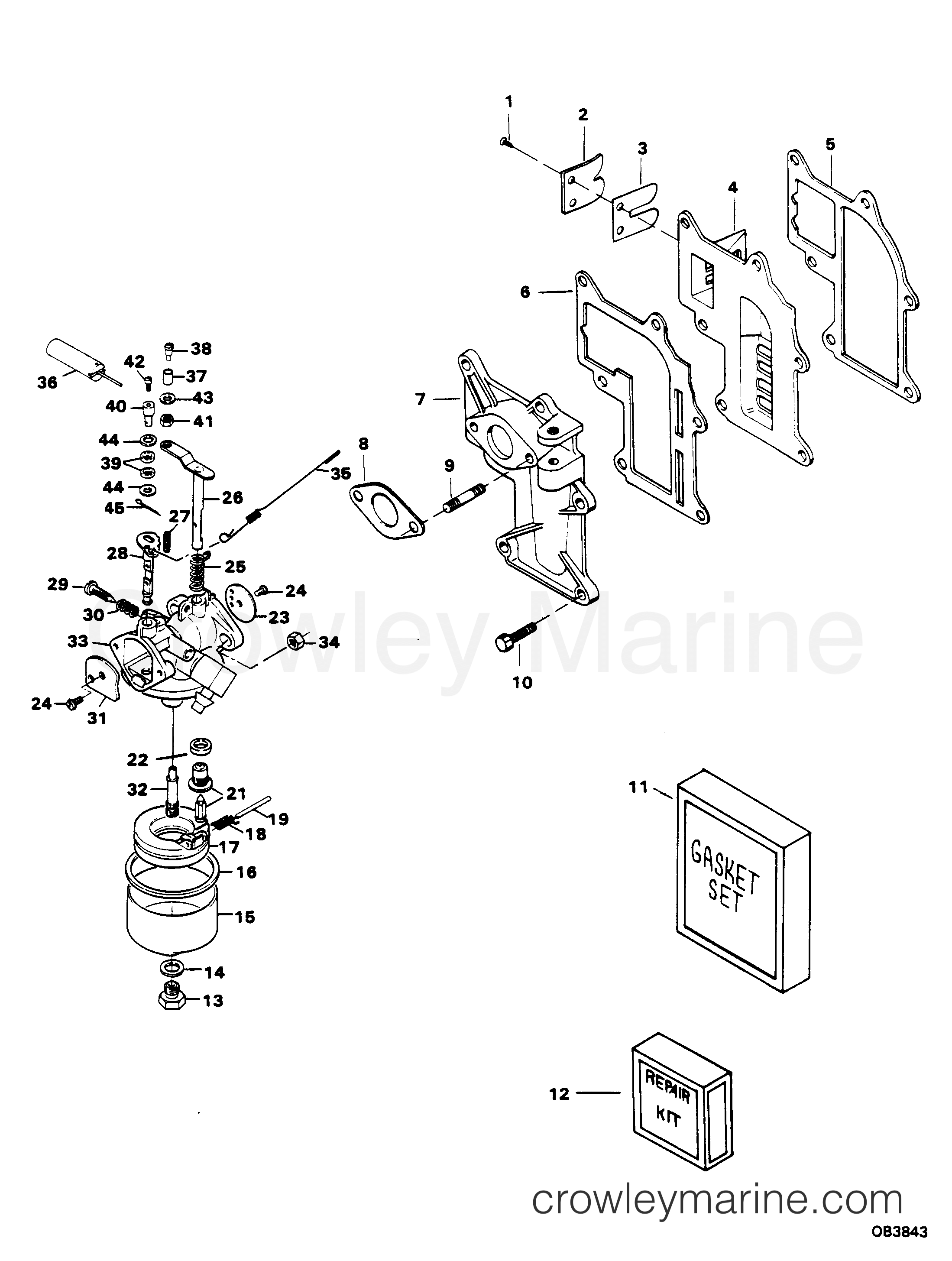 1983 Outboard 9.9 - 91B3C - FUEL SYSTEM