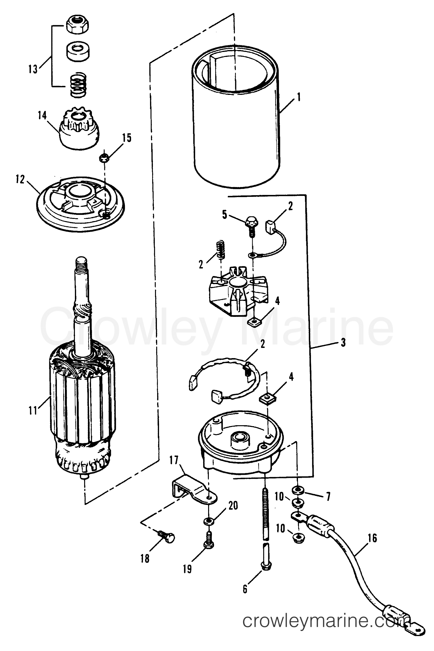 1989 Outboard 150 - H1508A89A [A] - STARTER