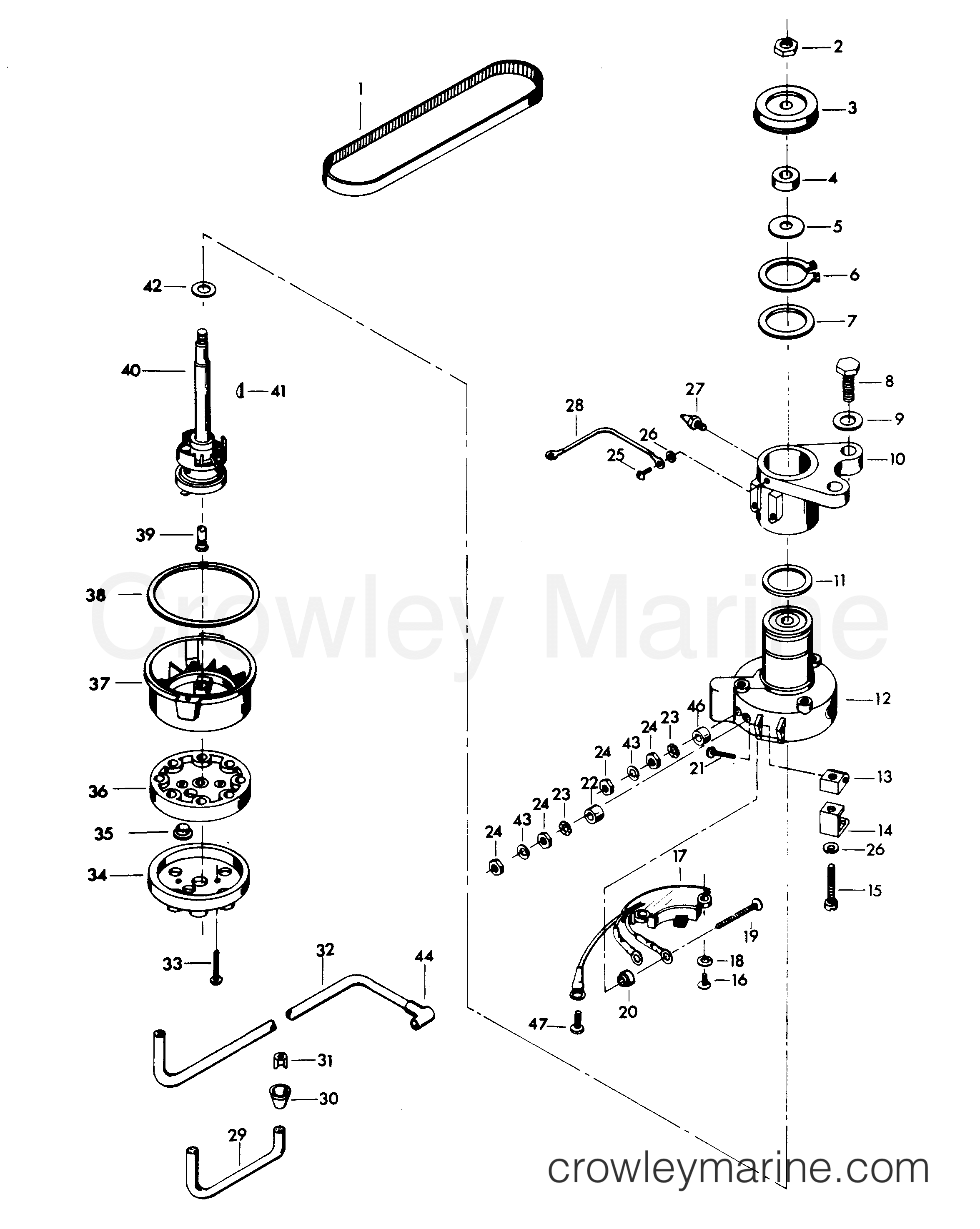 1979 Outboard 140 - H1400H79A - DISTRIBUTOR