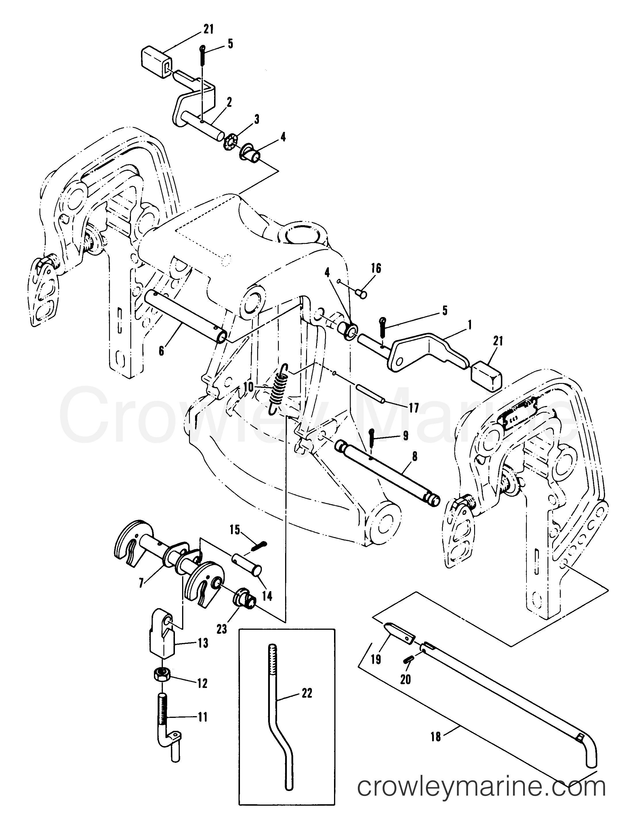 1982 Outboard 60 [EL] - 7060522 - REVERSE LOCK
