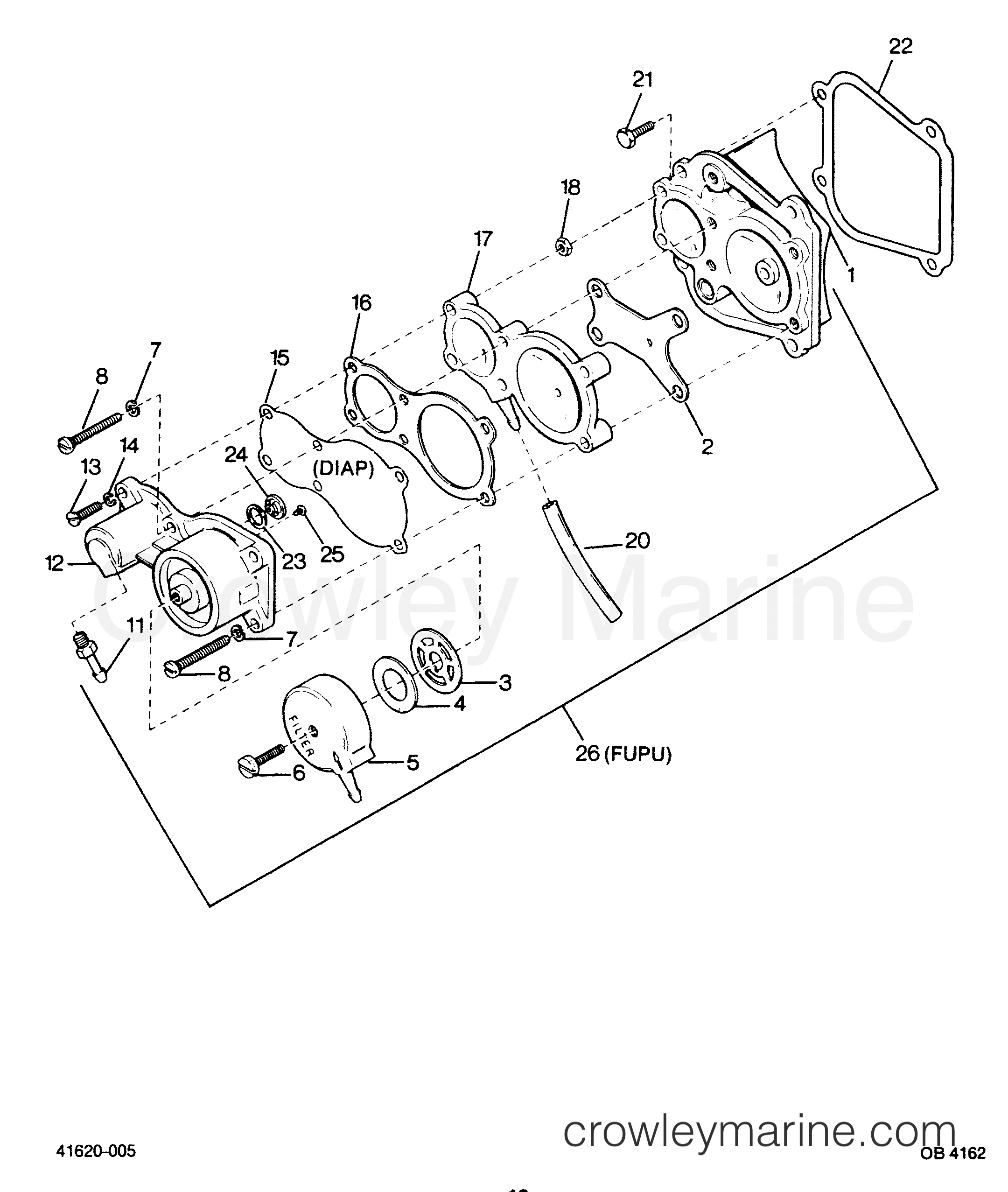 1987 Outboard 85 - 856Y7B [Force] - FUEL PUMP