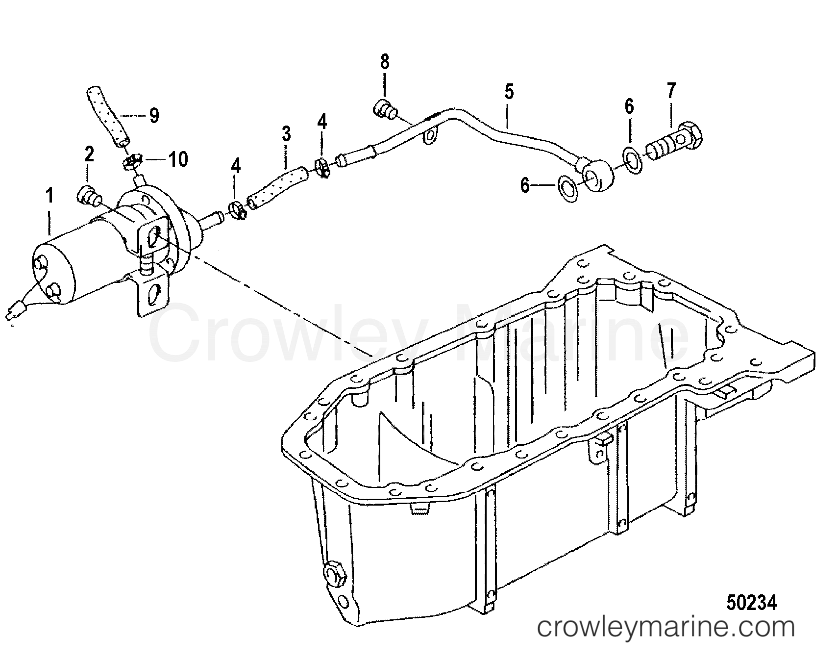 2012 Inboard Engine 4.2L TDI - 3D420001D - OIL EXTRACTION PUMP