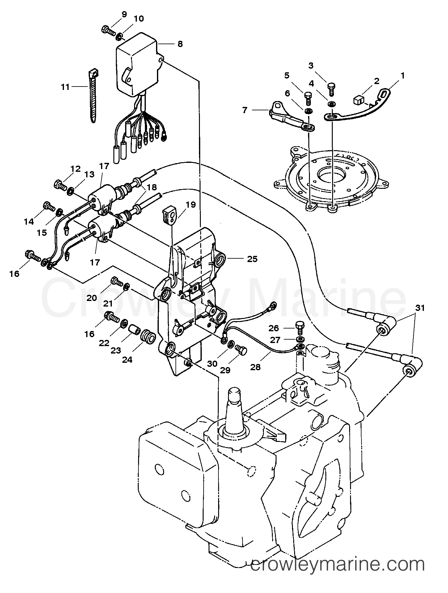 1997 Outboard 25 [M] - 7025208FW - ELECTRICAL