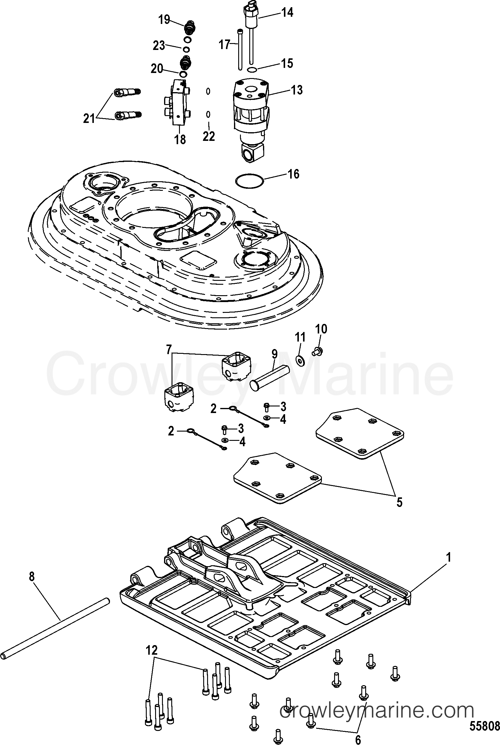 2012 Stern Drive ZEUS DRV [CENTR 1.95] - 5C4DA74KH - TRIM COMPONENTS