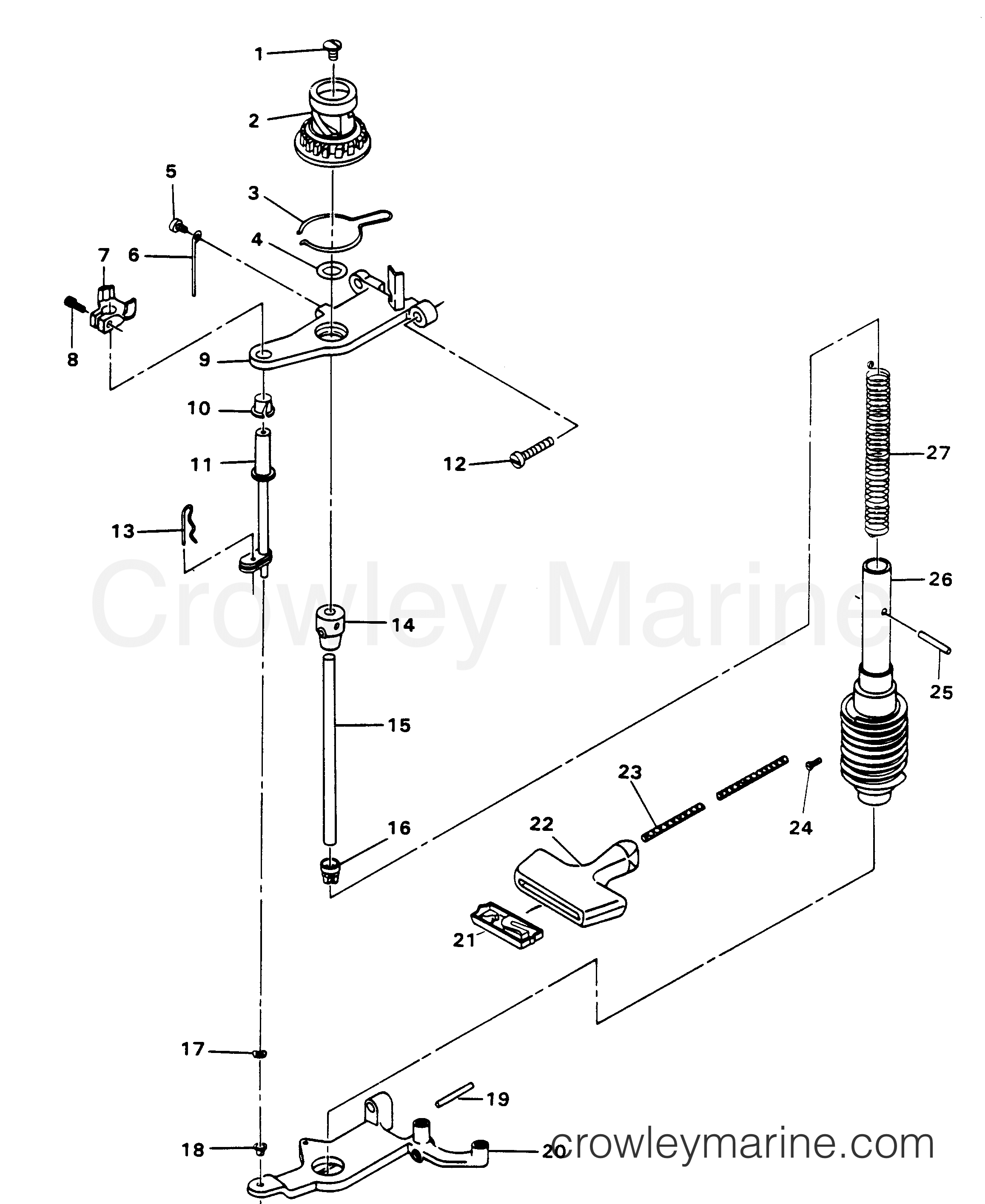 1983 Outboard 7.5 - 72B3F - STARTER
