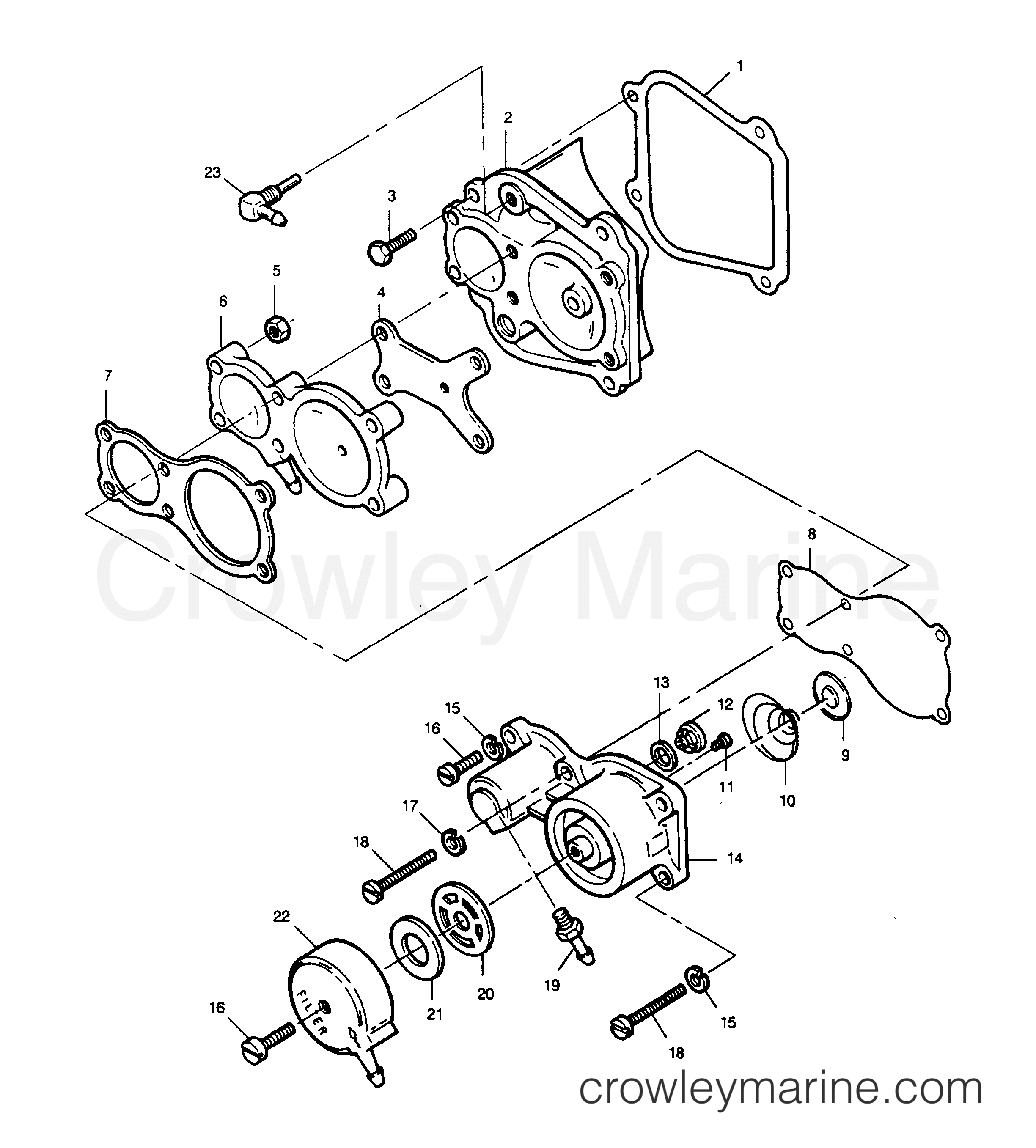 1990 Outboard 90 - 903F90B [Force] - FUEL PUMP