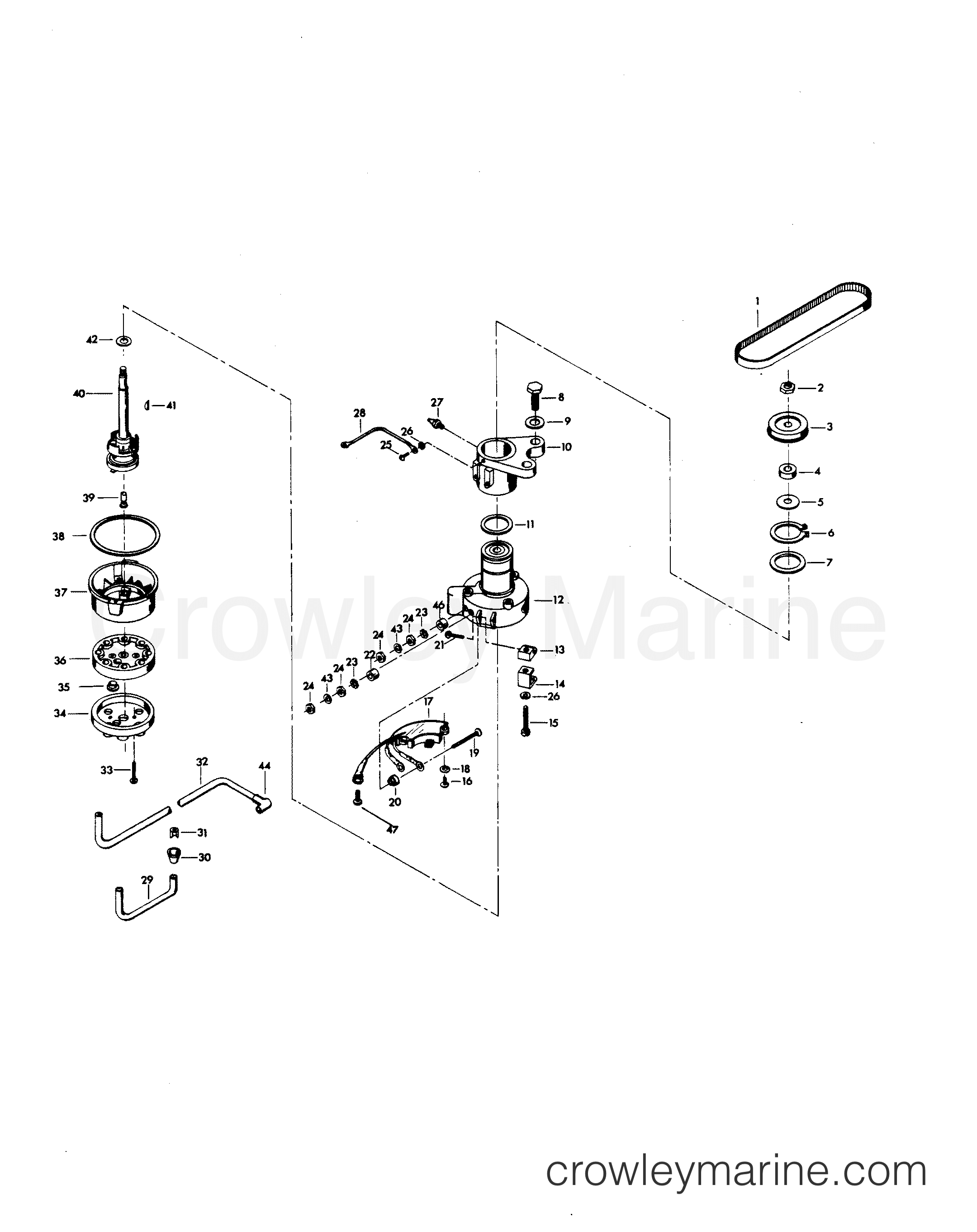 1980 Outboard 115 - H1158H80D - DISTRIBUTOR