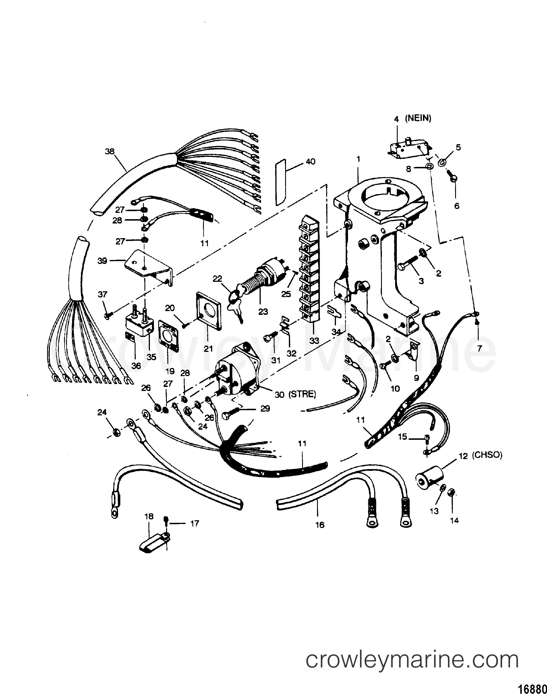 1989 Outboard 35 - H0357D89A [A] - ELECTRICAL COMPONENTS
