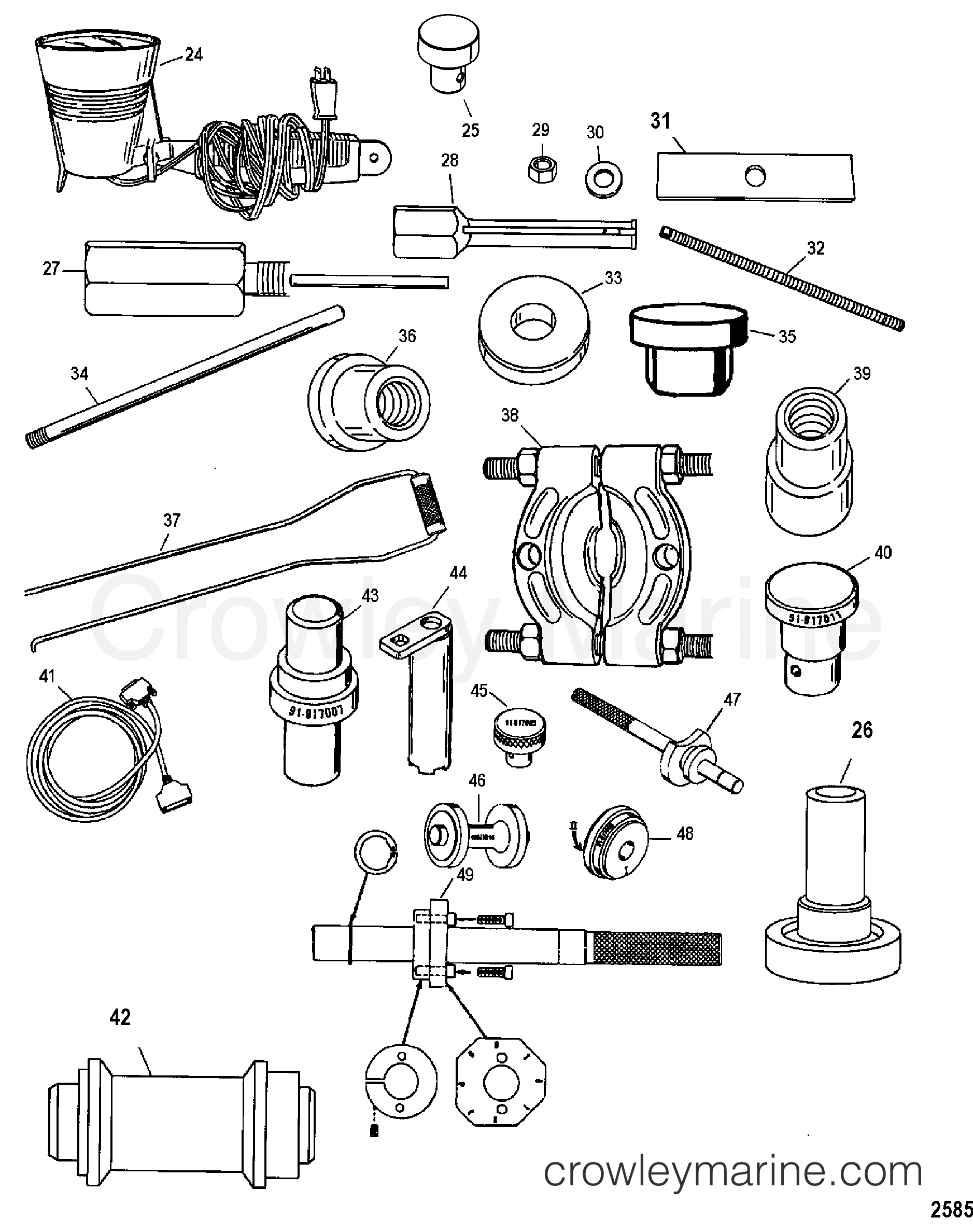 2003 Outboard 50EFI [ELPT 4] - 7A51412MB - TOOLS 2
