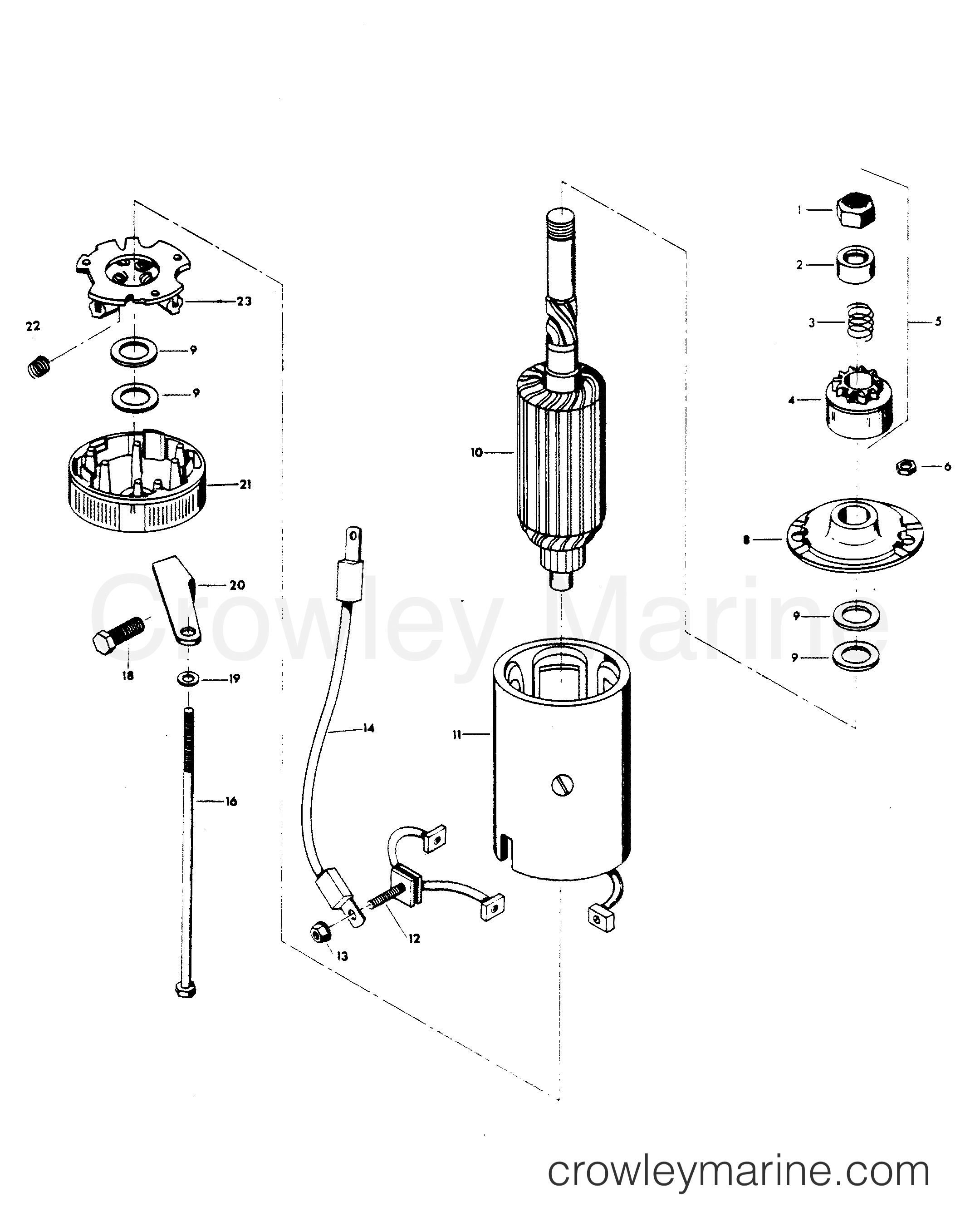 1979 Outboard 100 - H1000H79A - STARTER