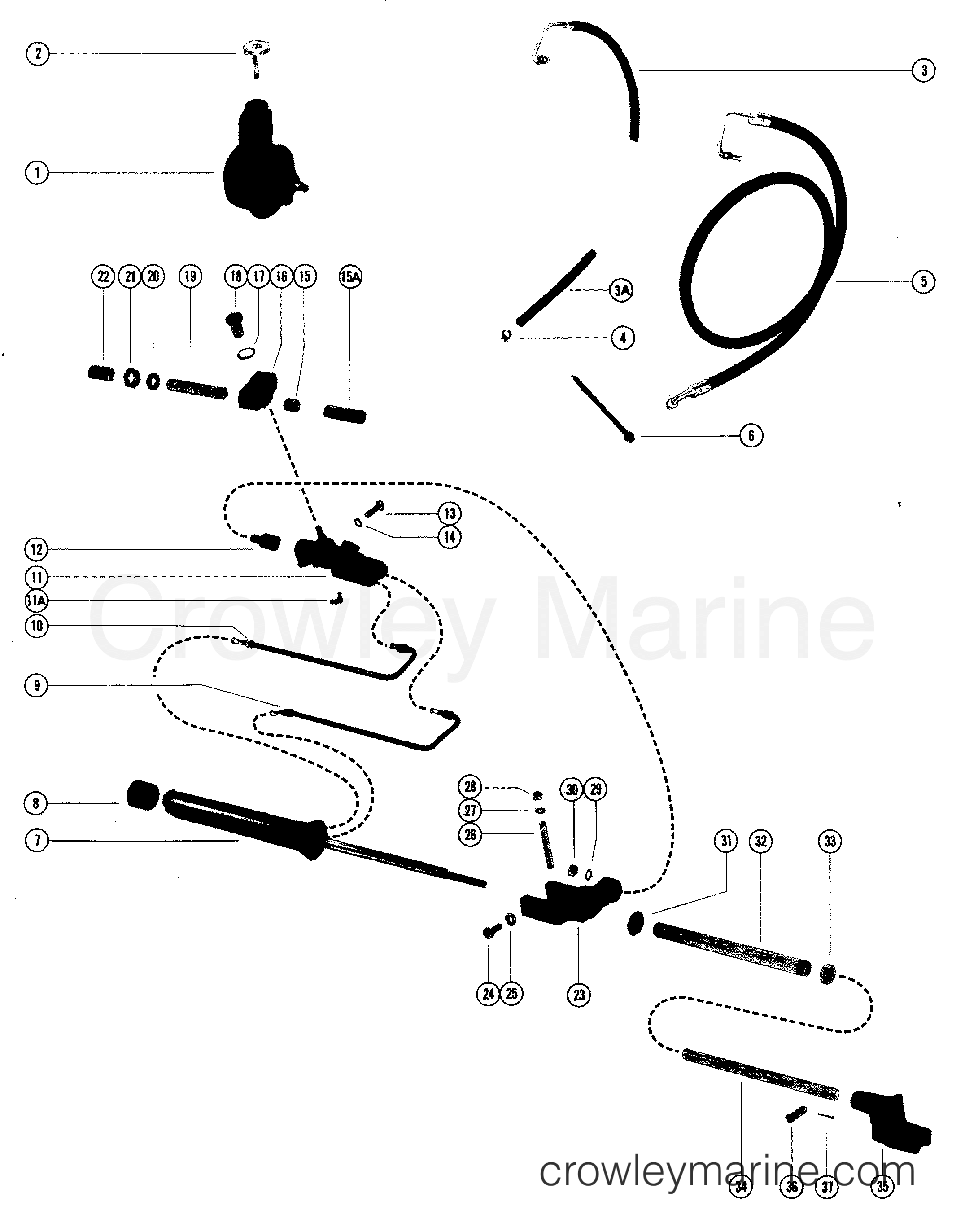 POWER STEERING KIT (MERCRUISER 888) C Various Years Rigging Power