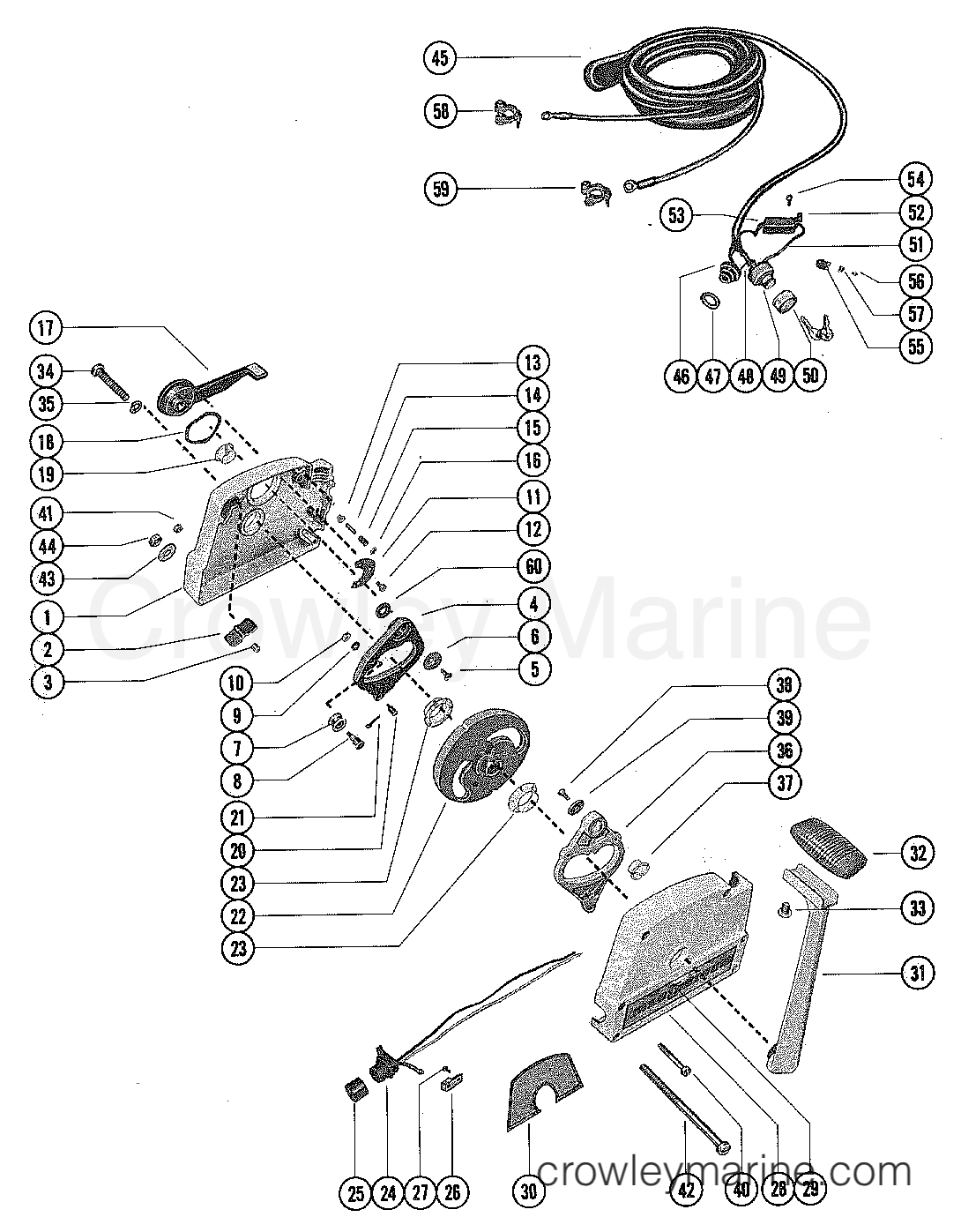 1978 Outboard 140 [ELPT] - 7140628 - REMOTE CONTROL ASSEMBLY (ELECTRIC)