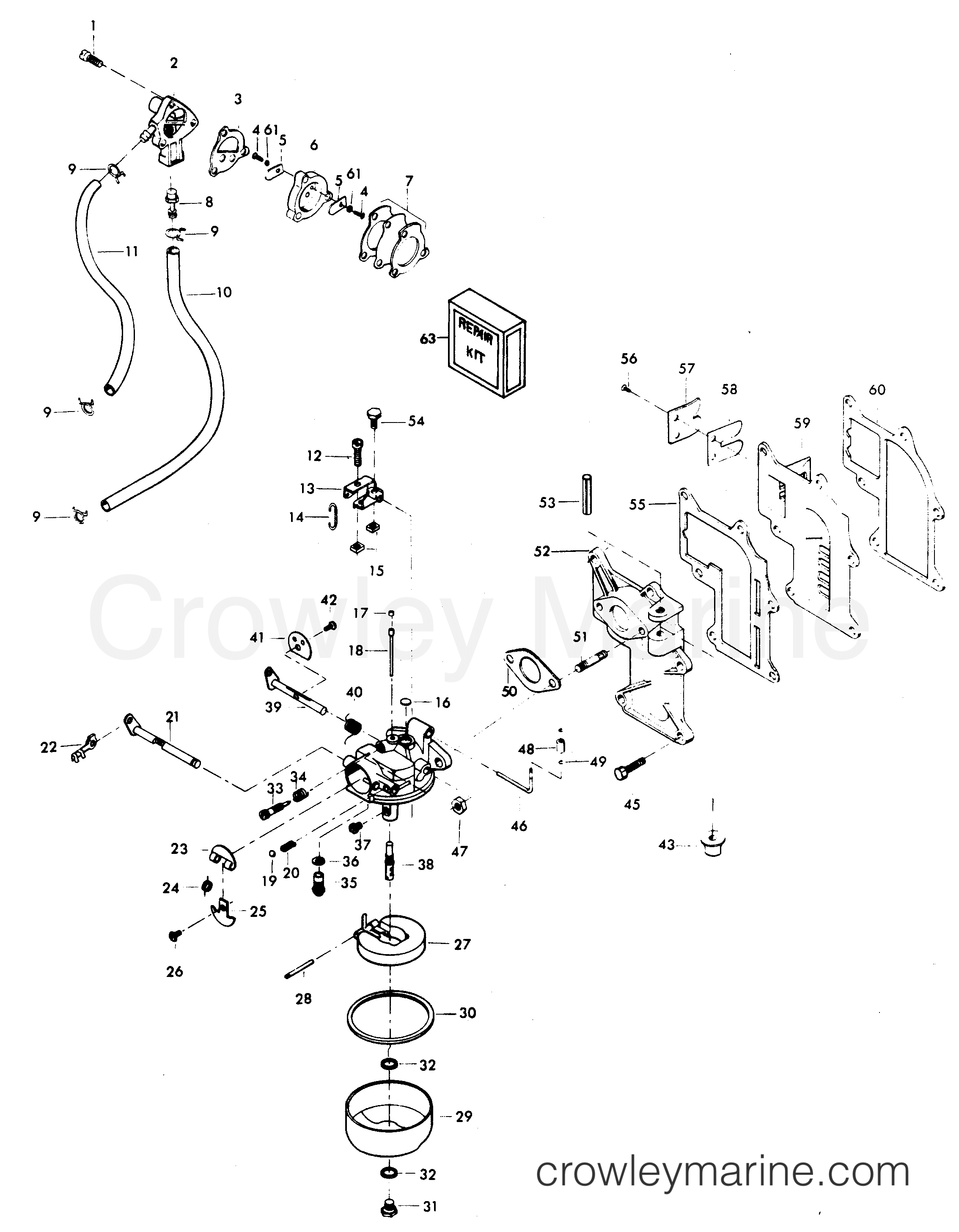 1979 Outboard 12 - H0123B79E - FUEL SYSTEM