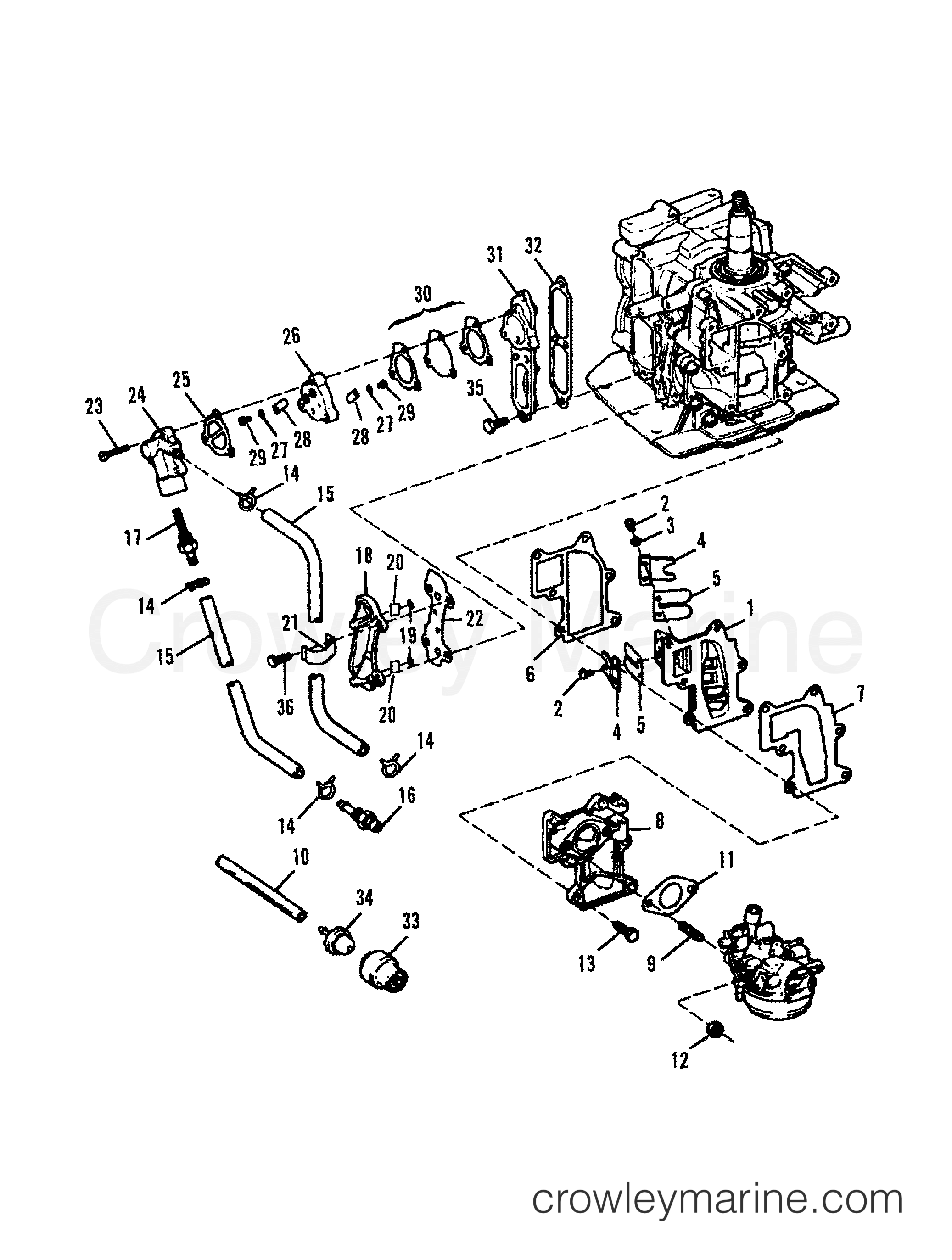1985 Outboard 15 - H0152B85A - FUEL SYSTEM (88A/92B & SER. # E000001 THRU E127699)