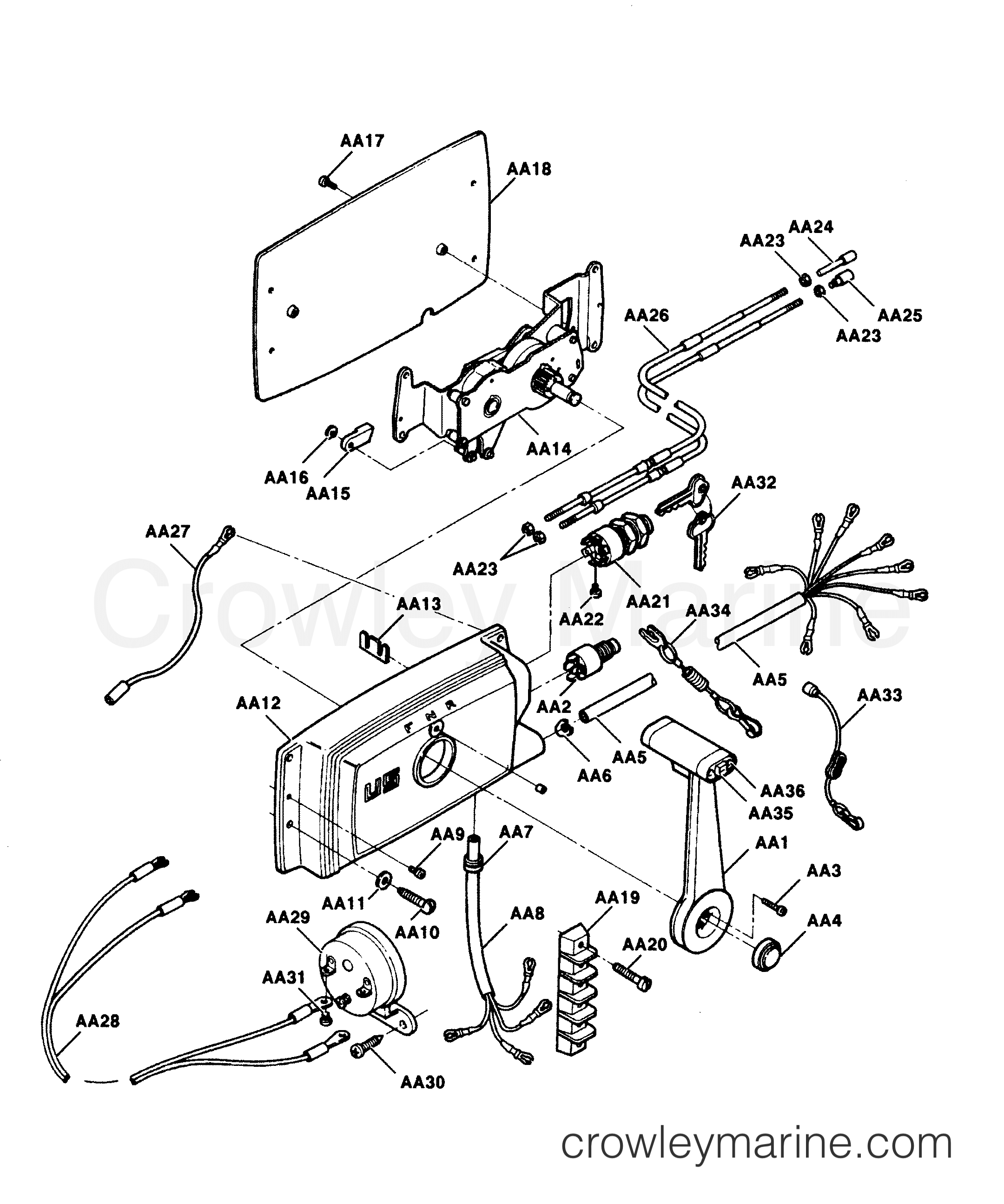 1991 Outboard 90 - 908A91C [Force] - REMOTE CONTROL