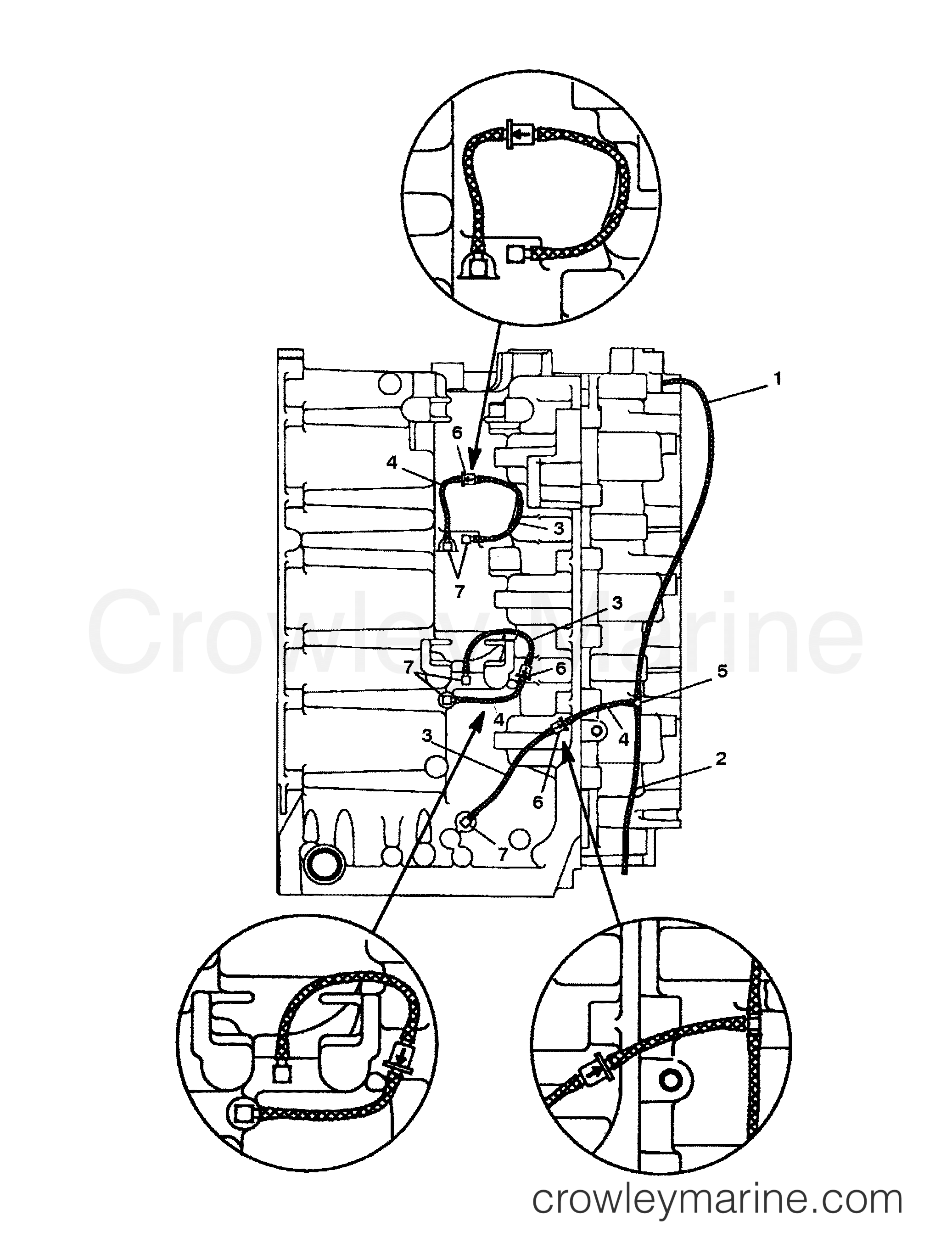 1998 Mariner Outboard 75 - 70754128D BLEED SYSTEM (USA-0G127500/BEL-9836633 & UP) section