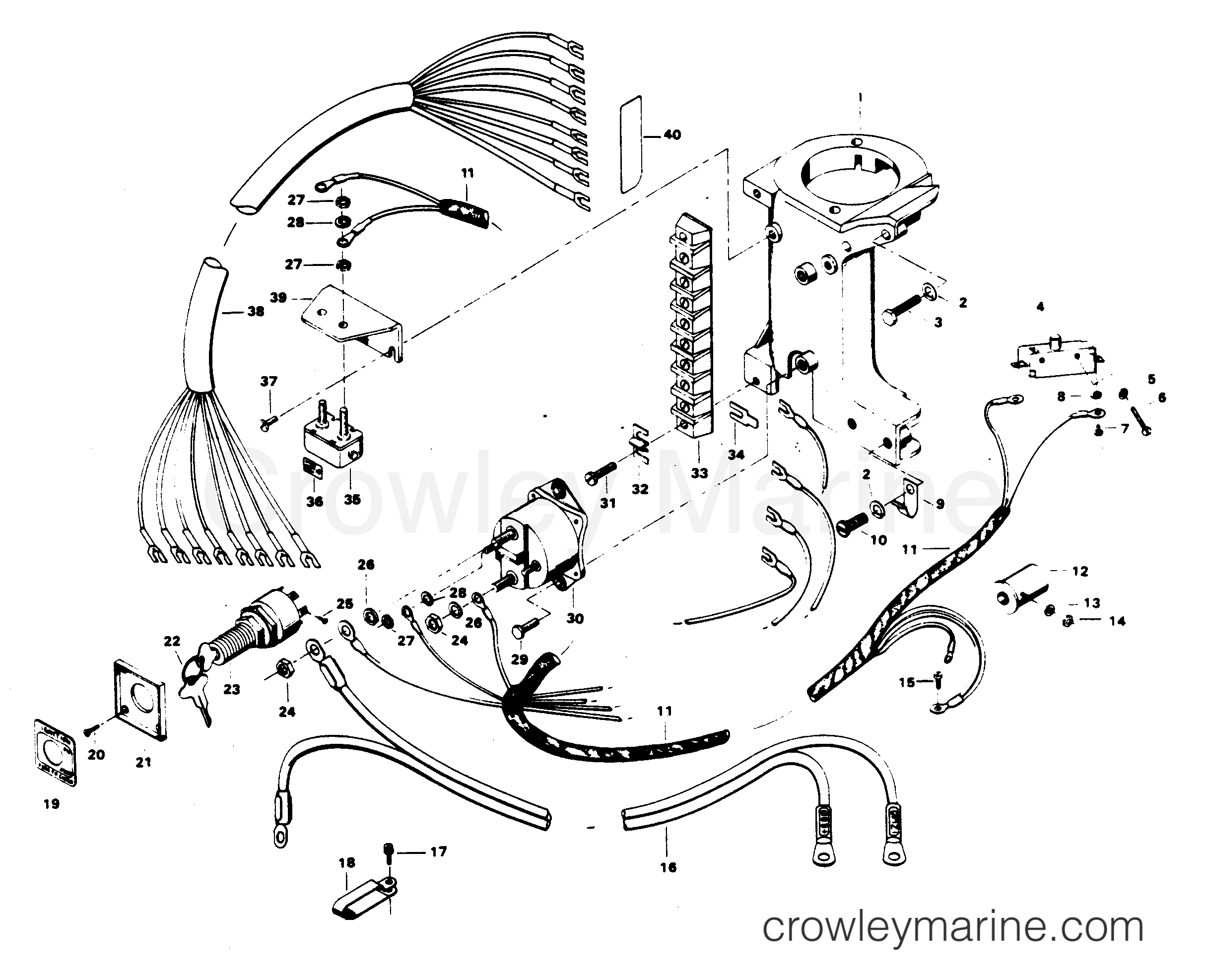 1983 Outboard 35 - H0357R83P - ELECTRICAL COMPONENTS