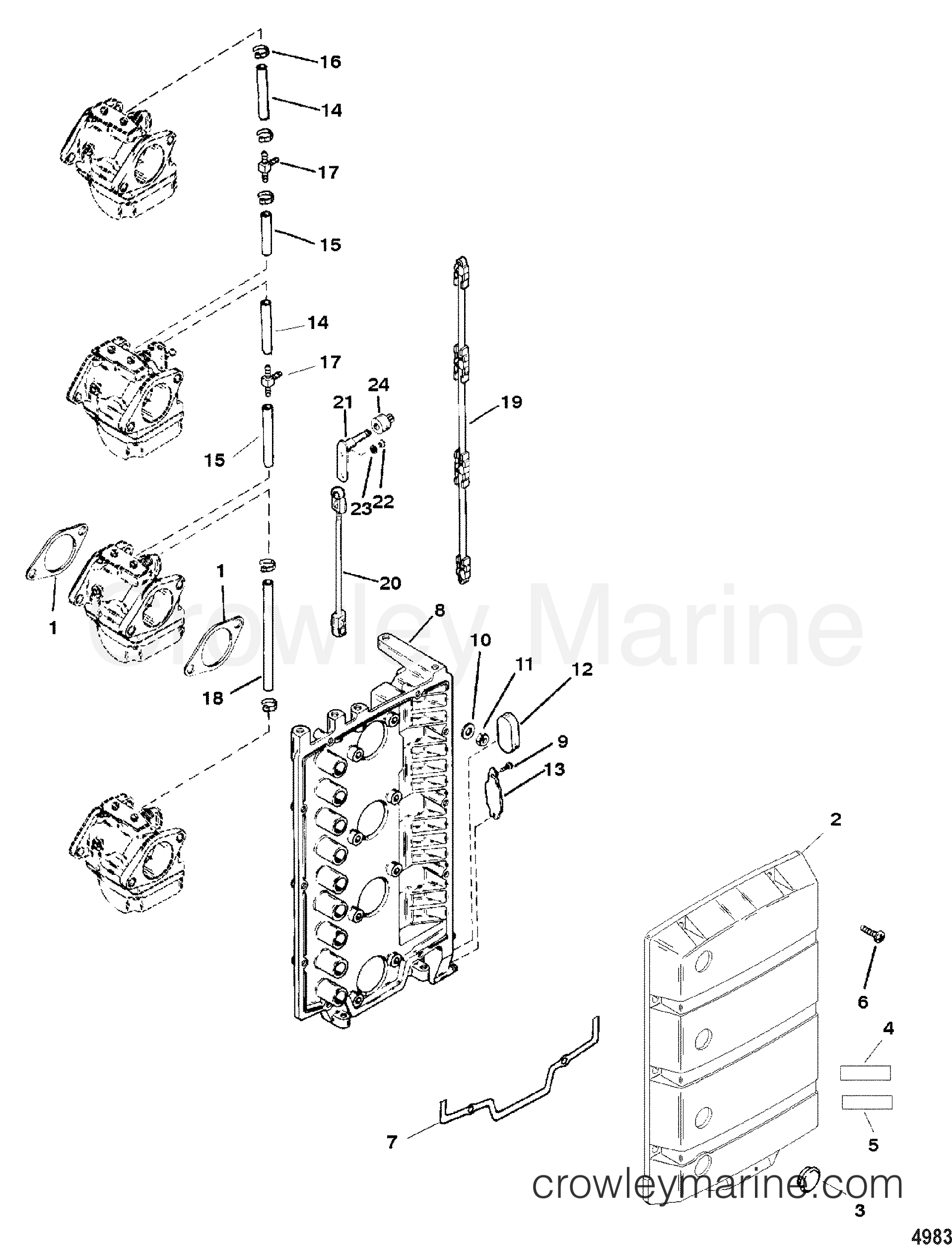 2000 Outboard 115 [ELPTO] - 7115412JB - ATTENUATOR PLATE