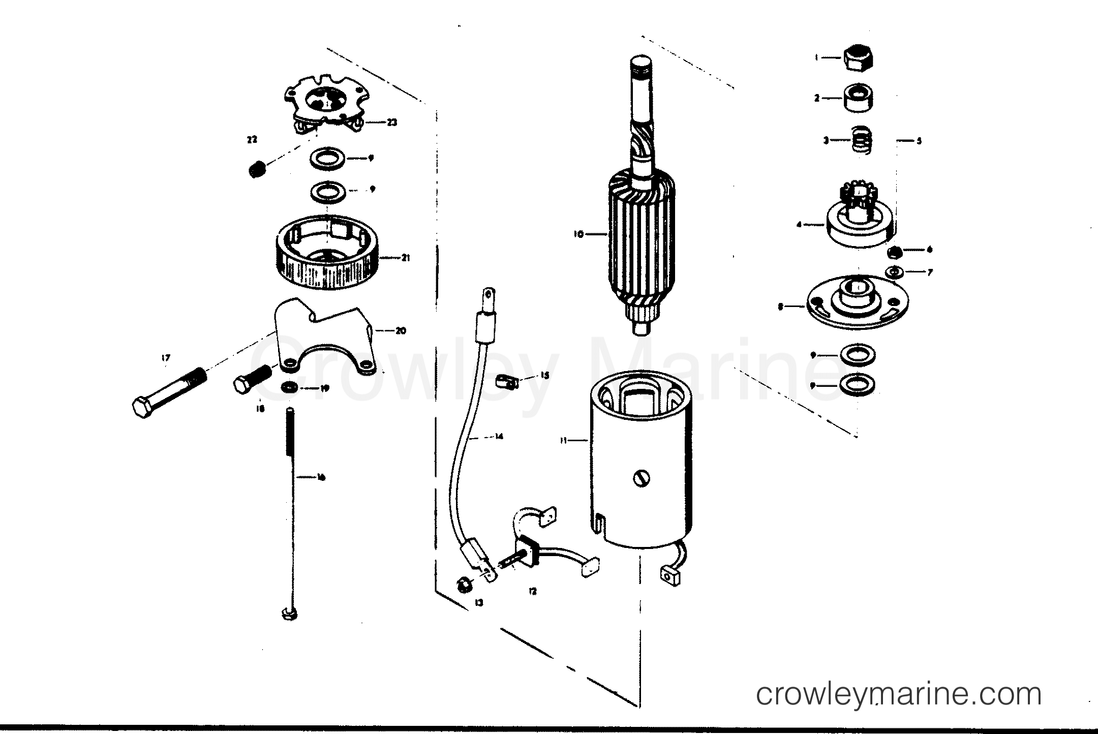 1976 Outboard 135 - 1359BF - STARTER